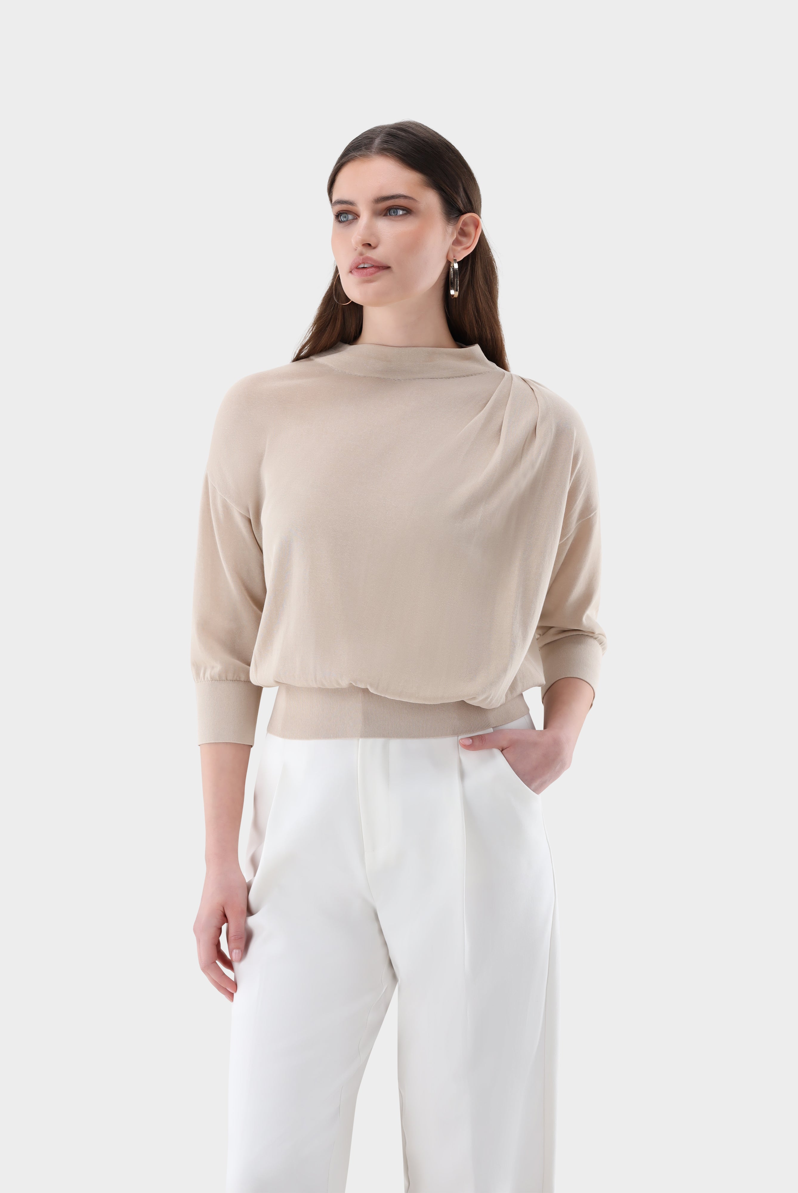 Pullover | mit Stehkragen