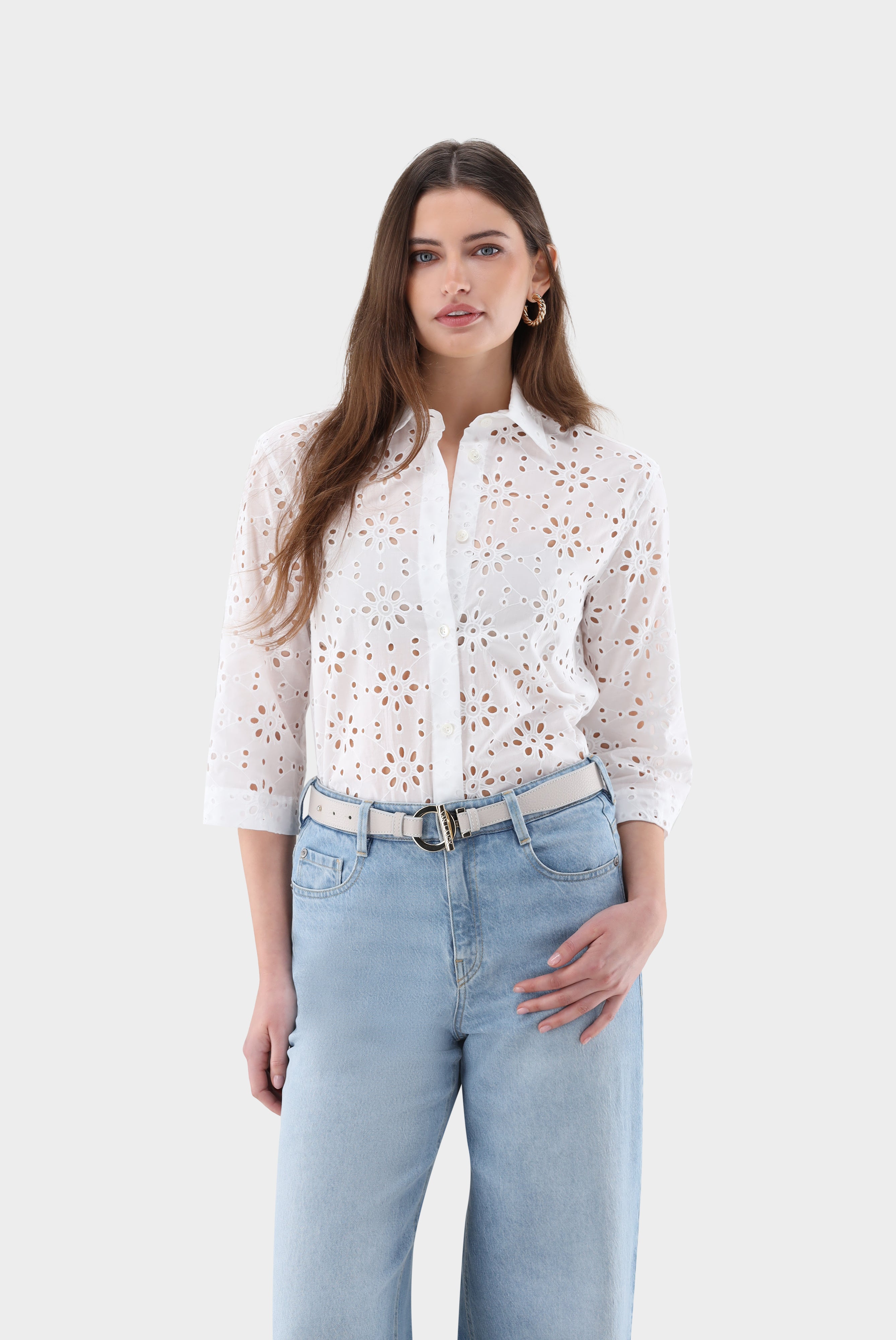 Hemdbluse | aus Spitze