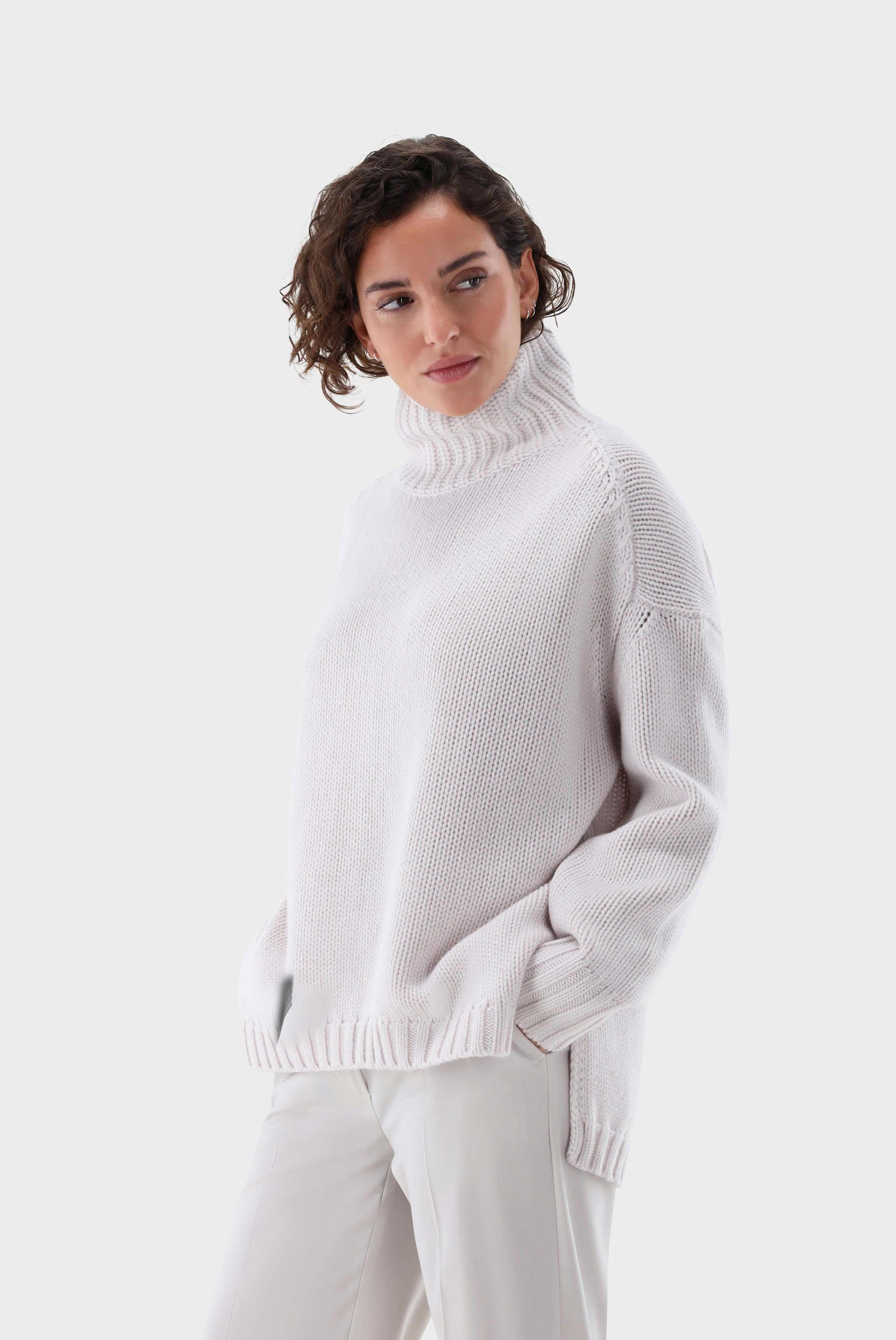 Rollkragenpullover | oversized mit Kaschmir