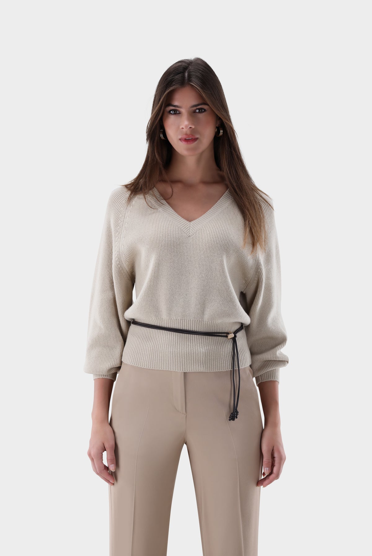 Pullover | tailliert mit V-Ausschnitt-Strick & Pullover-Van Laack-OUTLET-Grün-S-ARCHIVIST-ARCHIVE-SALE