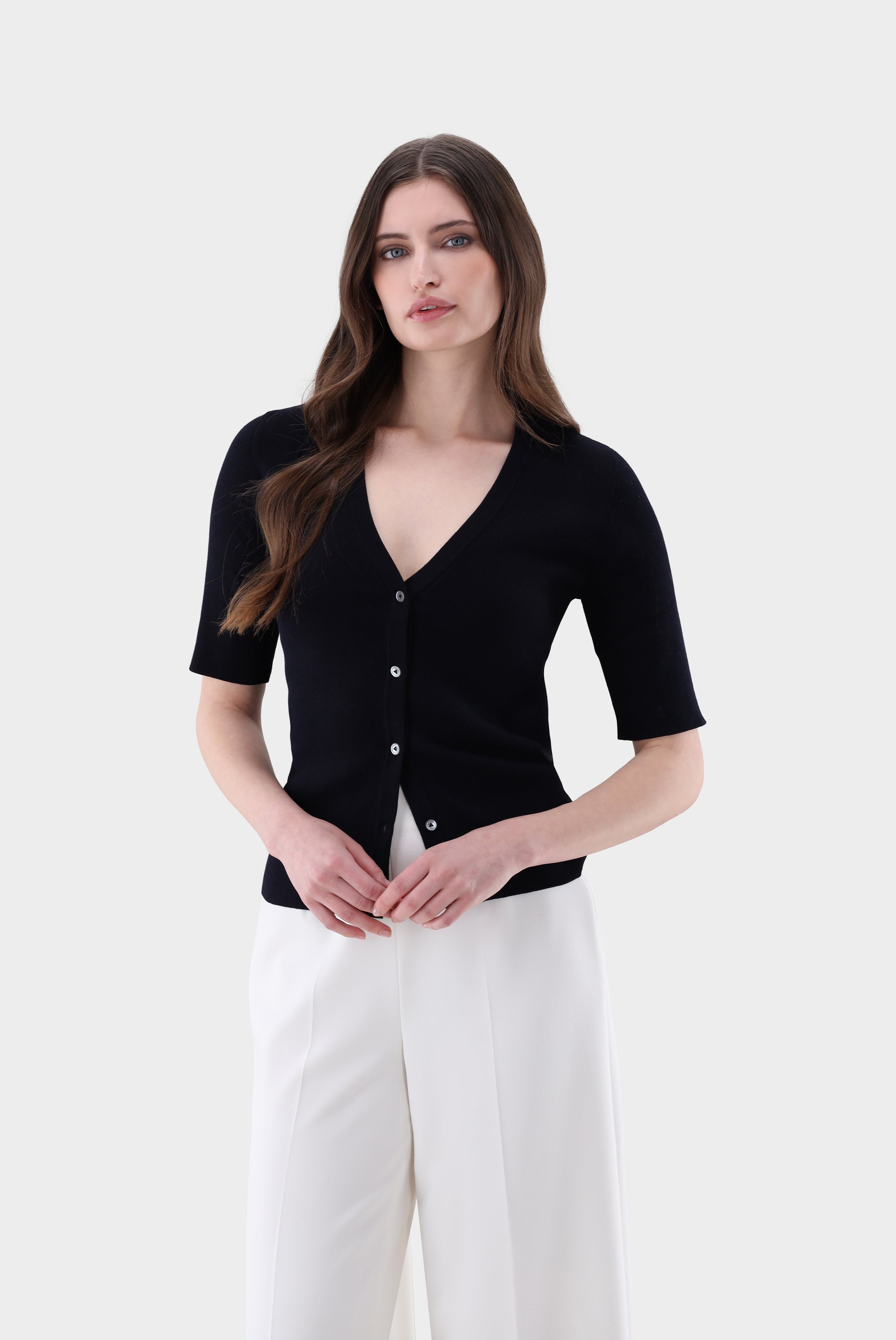 Van Laack-Cardigan | aus Rippstrick-Jacken & Mäntel-Black-Deal-Outlet-by-ARCHIVIST