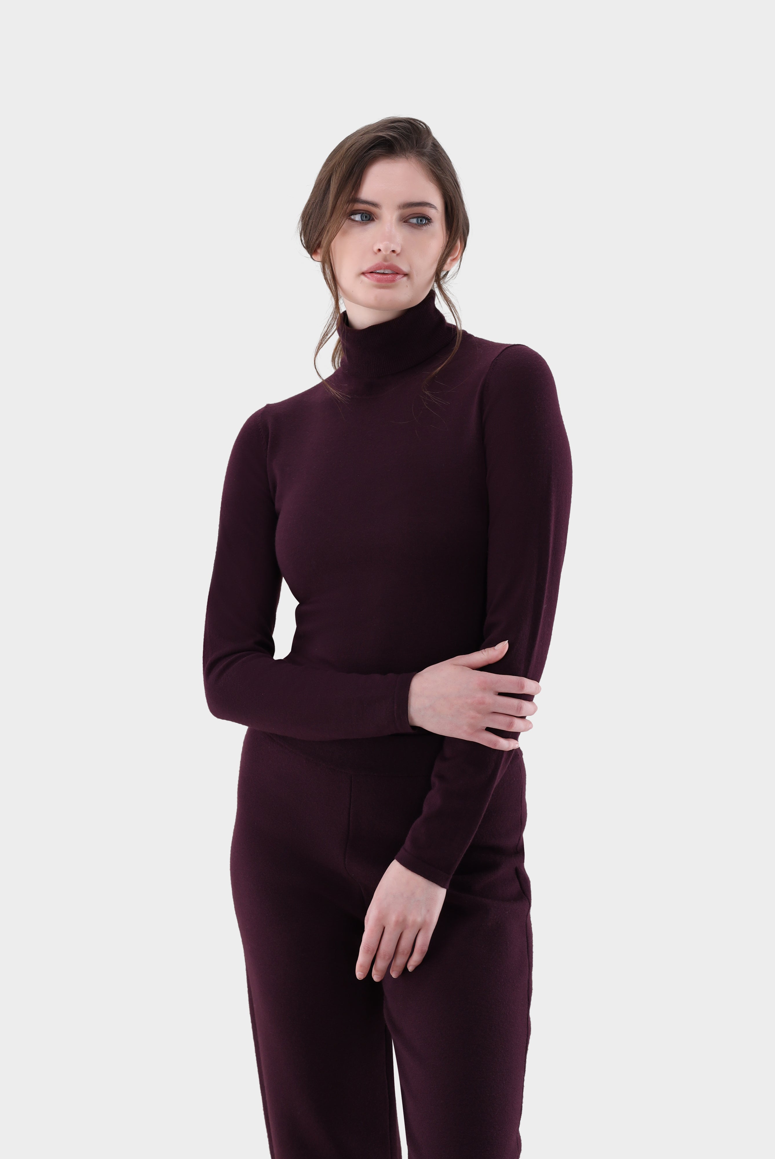 Rollkragenpullover | aus Ultrafeiner Merinowolle-Strick & Pullover-Van Laack-OUTLET-Rot/Rose-XS-ARCHIVIST-ARCHIVE-SALE