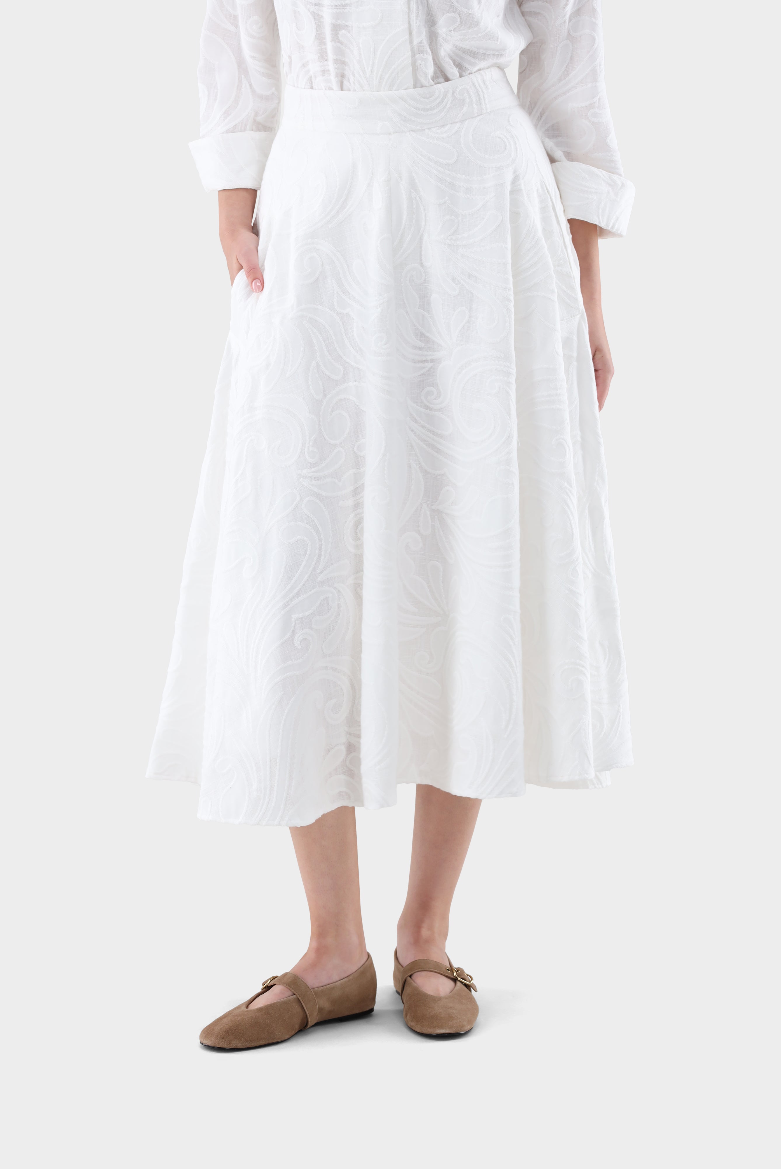 Midirock | mit Ton-in-Ton Stickerei