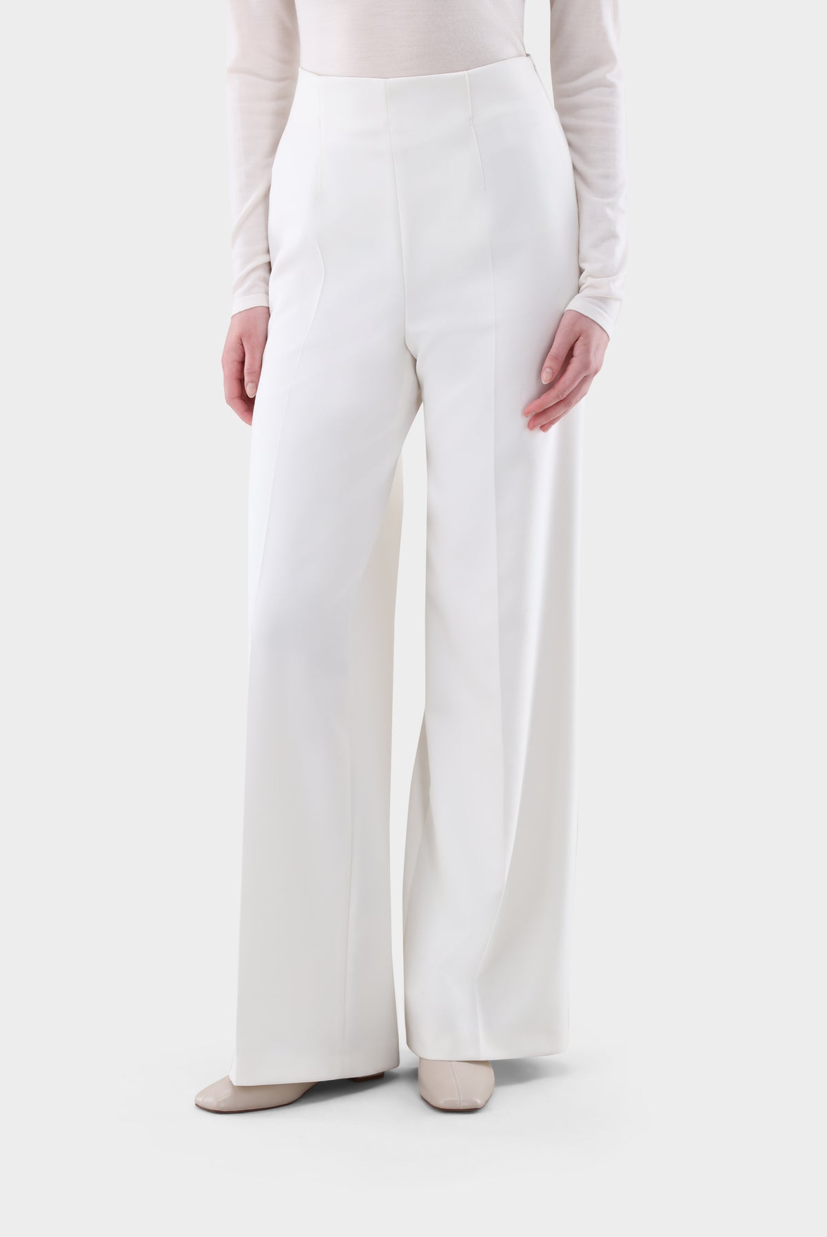 Hose | mit weitem Bein und Bügelfalten-Hosen-Van Laack-OUTLET-Beige-36-ARCHIVIST-ARCHIVE-SALE