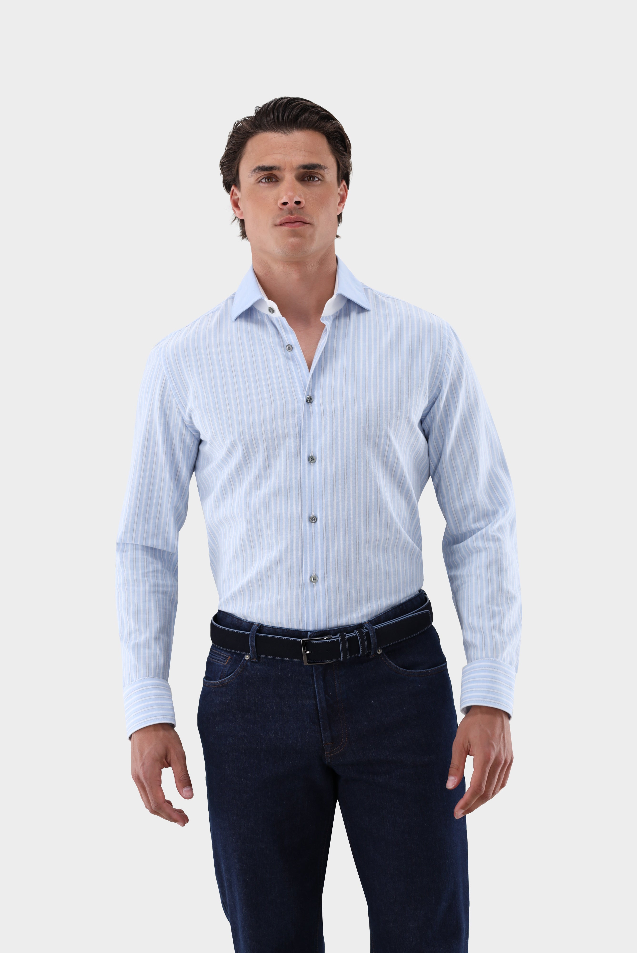 Hemd | mit Kontrasten gestreift Slim Fit