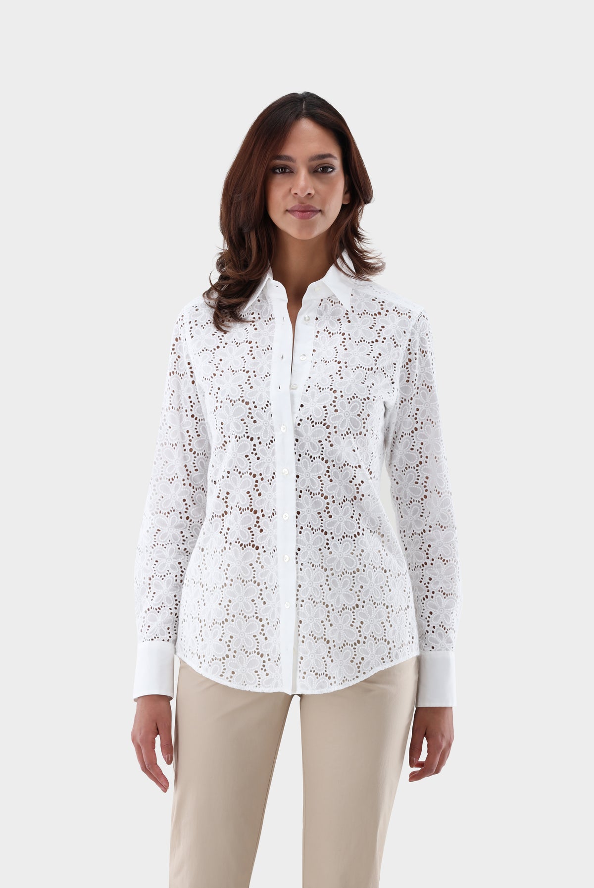 Van Laack-Hemdbluse | mit Blumen-Stickerei-Hemden & Blusen-Black-Deal-Outlet-by-ARCHIVIST