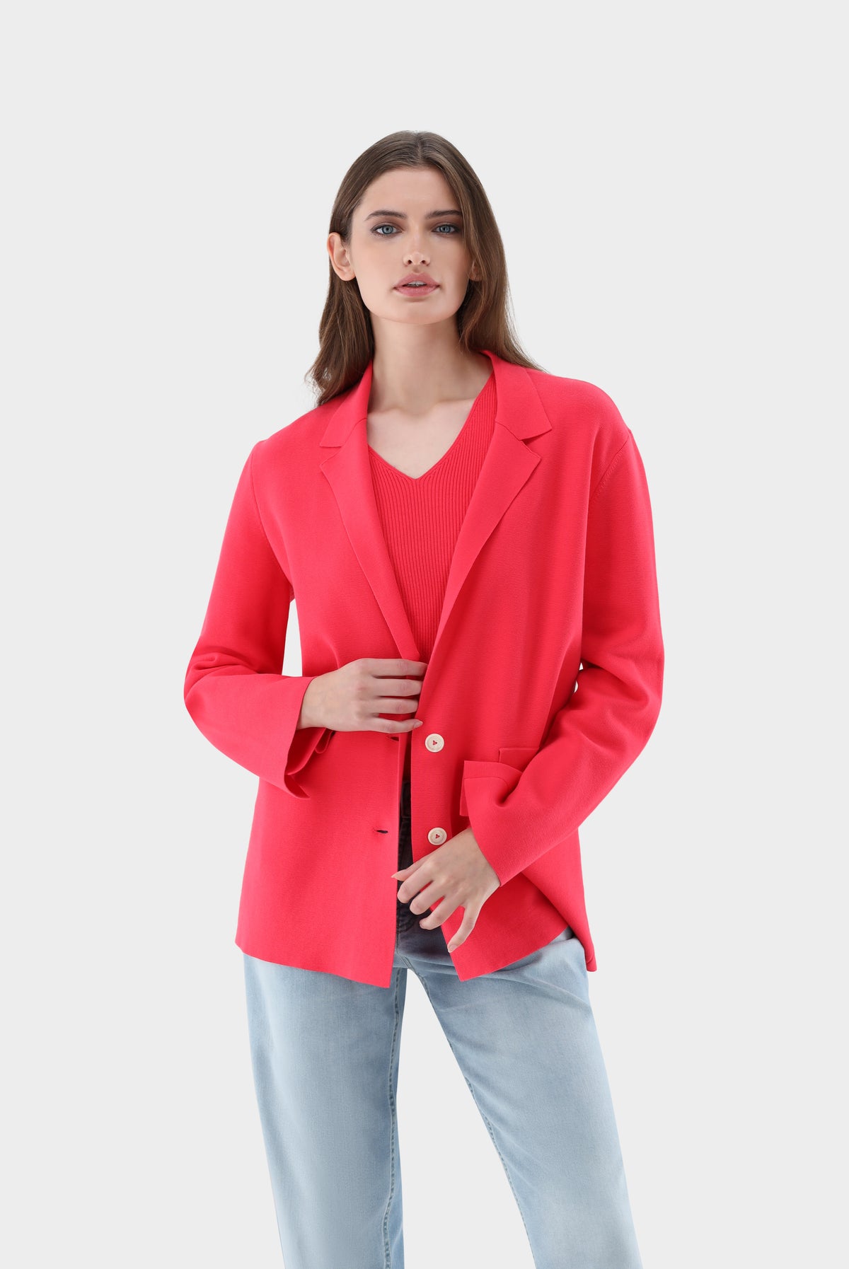 Van Laack-Strick Blazer aus Air Cotton-Jacken & Mäntel-Black-Deal-Outlet-by-ARCHIVIST