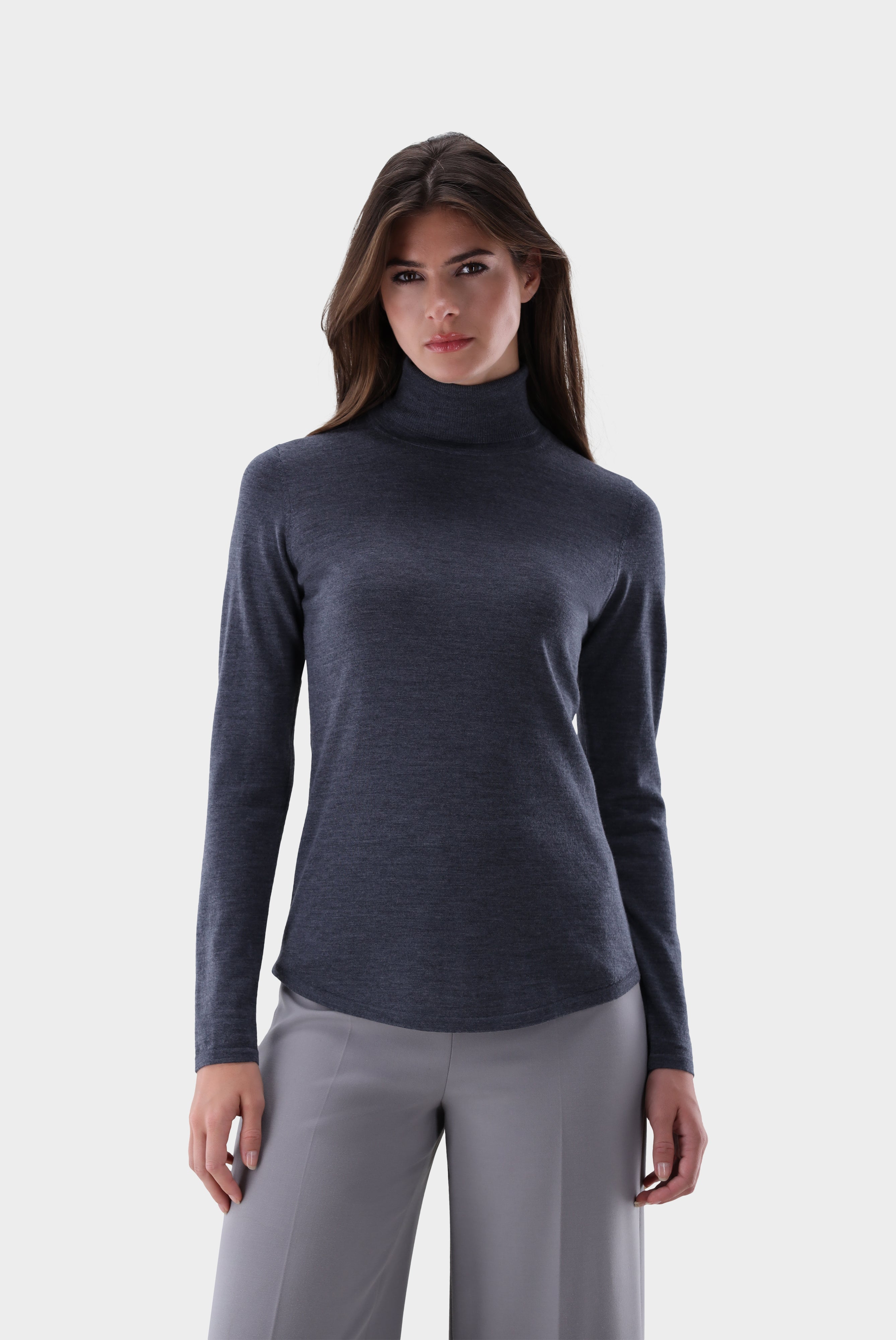 Rollkragenpullover | aus Ultrafeiner Merinowolle-Strick & Pullover-Van Laack-OUTLET-Grau-XS-ARCHIVIST-ARCHIVE-SALE