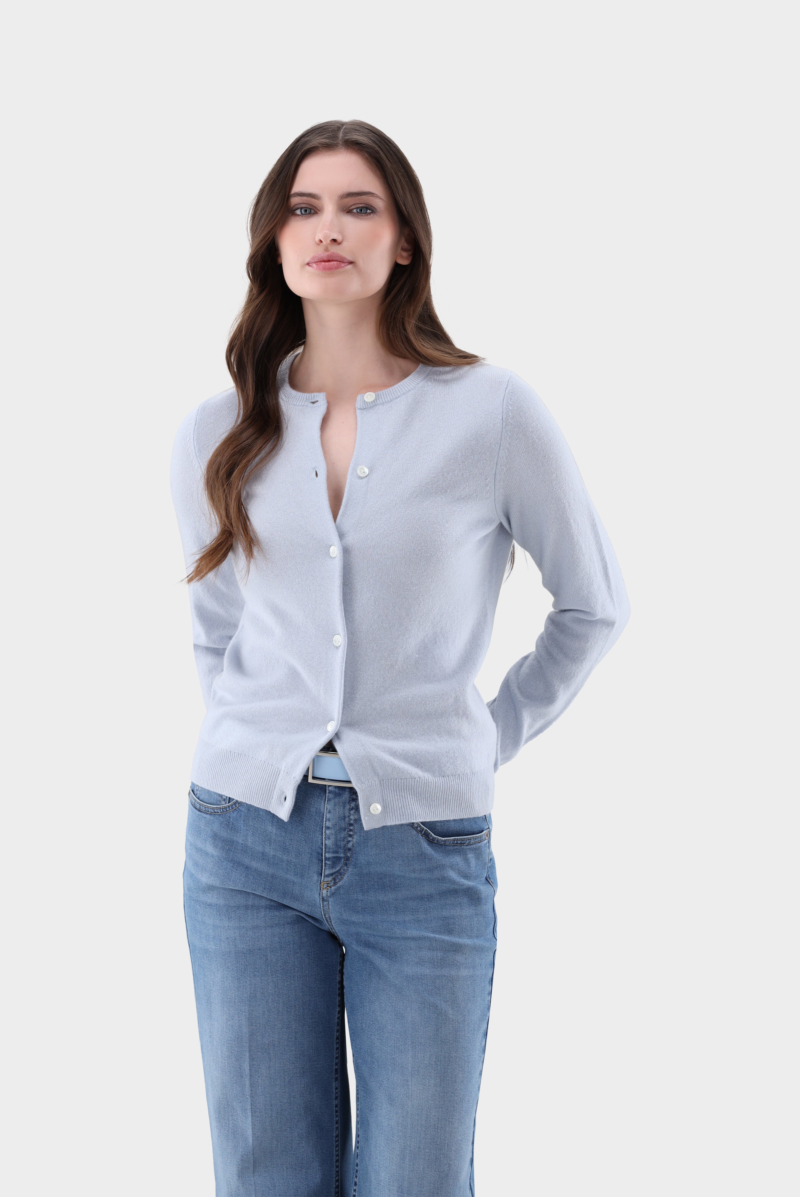 Van Laack-Strickjacke | aus Kaschmir mit Rundhalsausschnitt-Jacken & Mäntel-Black-Deal-Outlet-by-ARCHIVIST