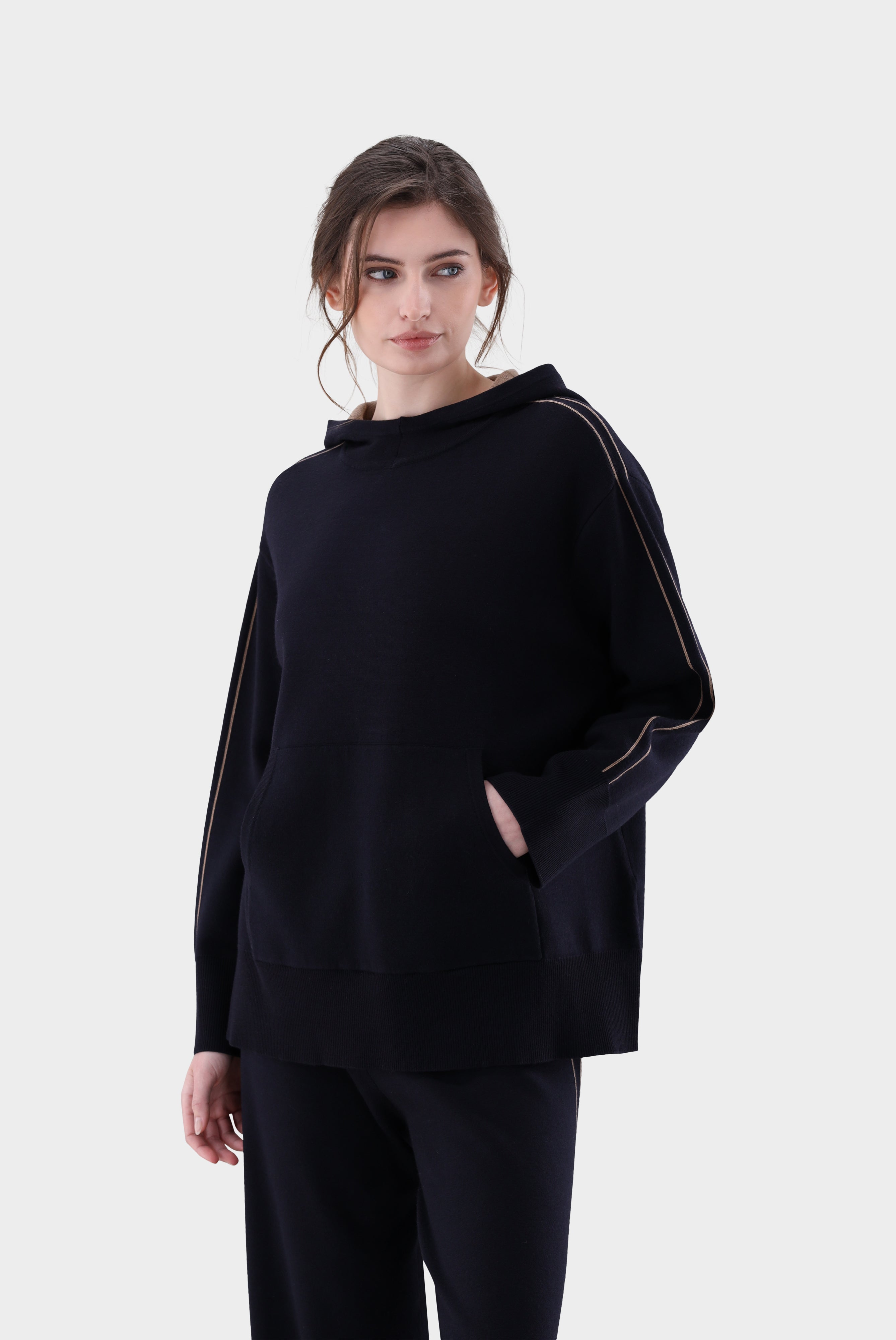 Kapuzenpullover | aus Doppelstrick