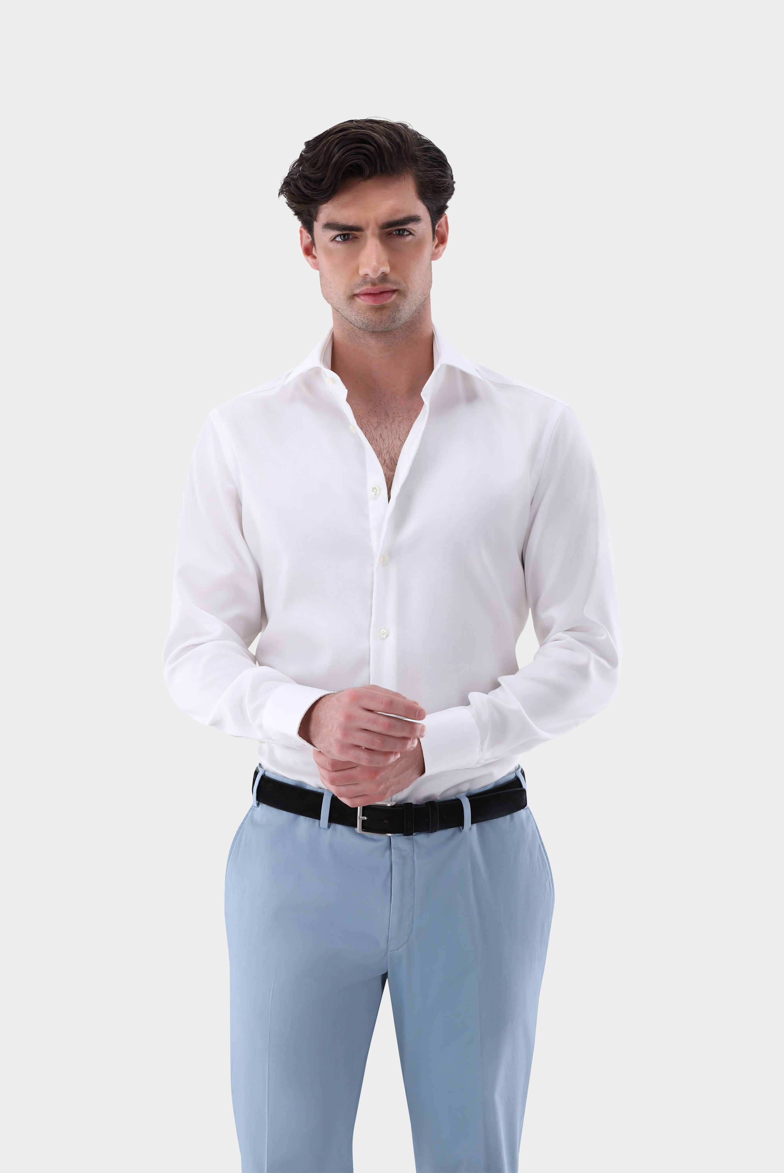 Bügelfreies Businesshemd | aus Natté-Gewebe Tailor Fit