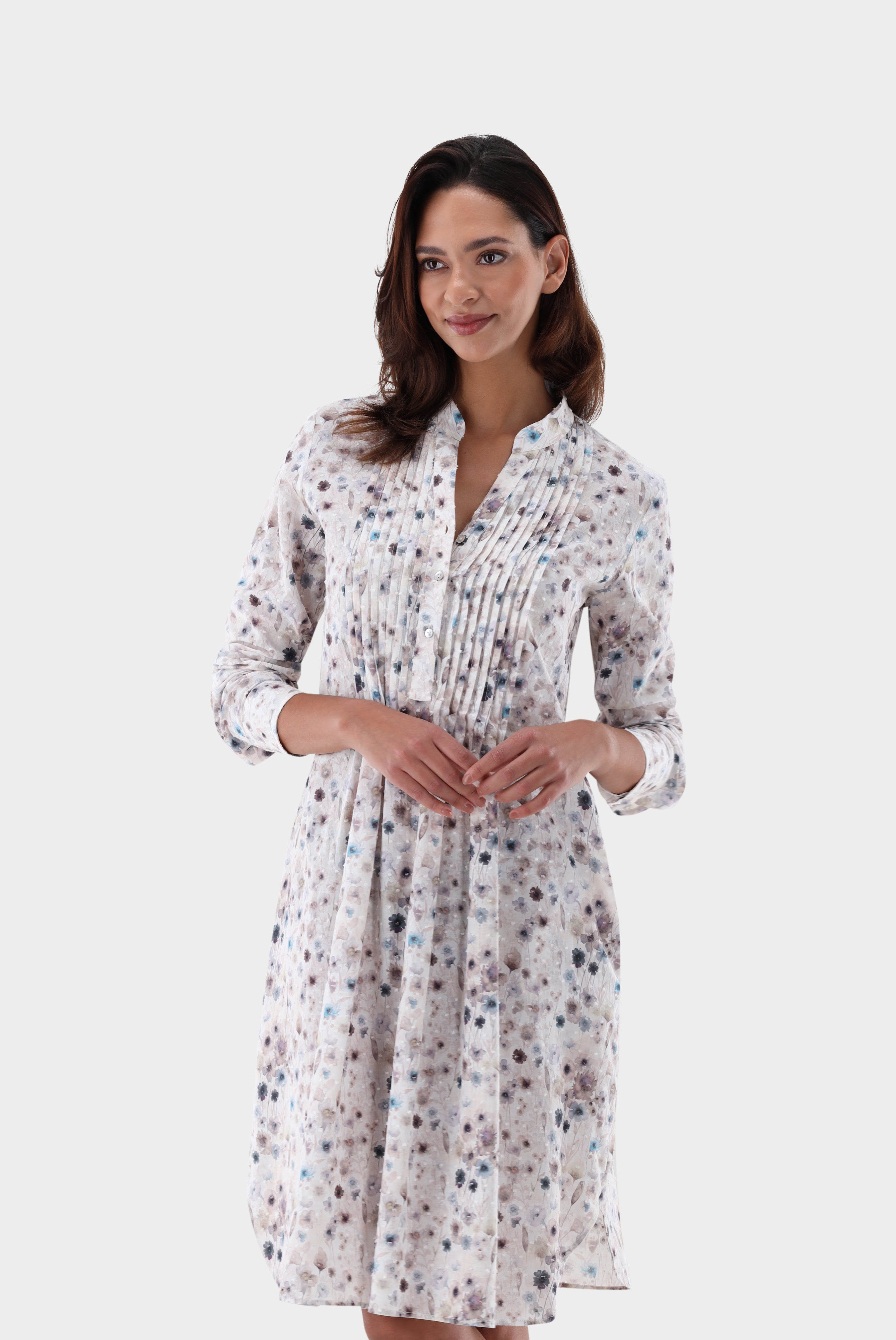 Van Laack-Schlupfkleid | knielang mit Blumen Druck-Kleider & Röcke-Black-Deal-Outlet-by-ARCHIVIST