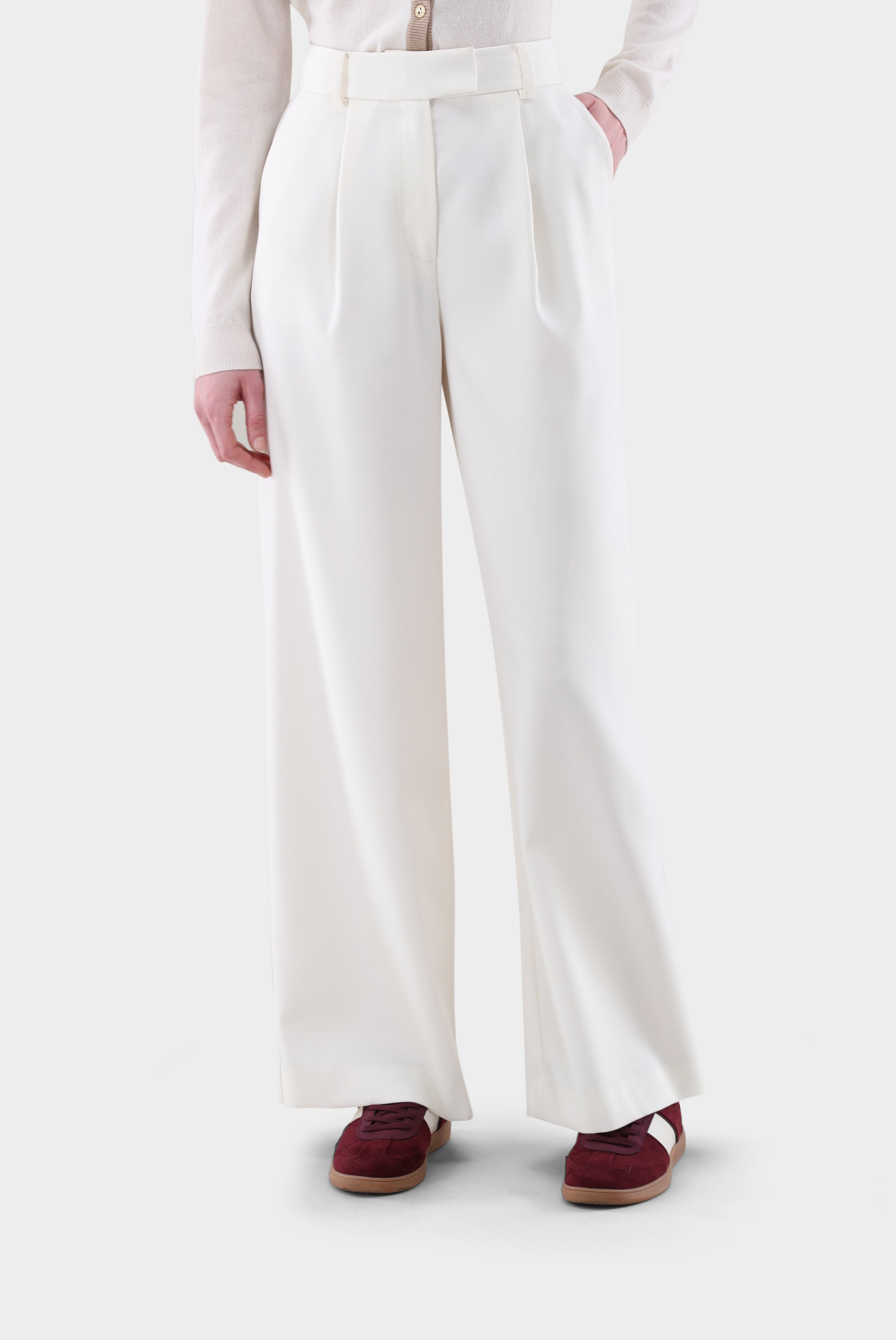 Hose | mit weitem Bein und Stretch-Hosen-Van Laack-OUTLET-Beige-34-ARCHIVIST-ARCHIVE-SALE