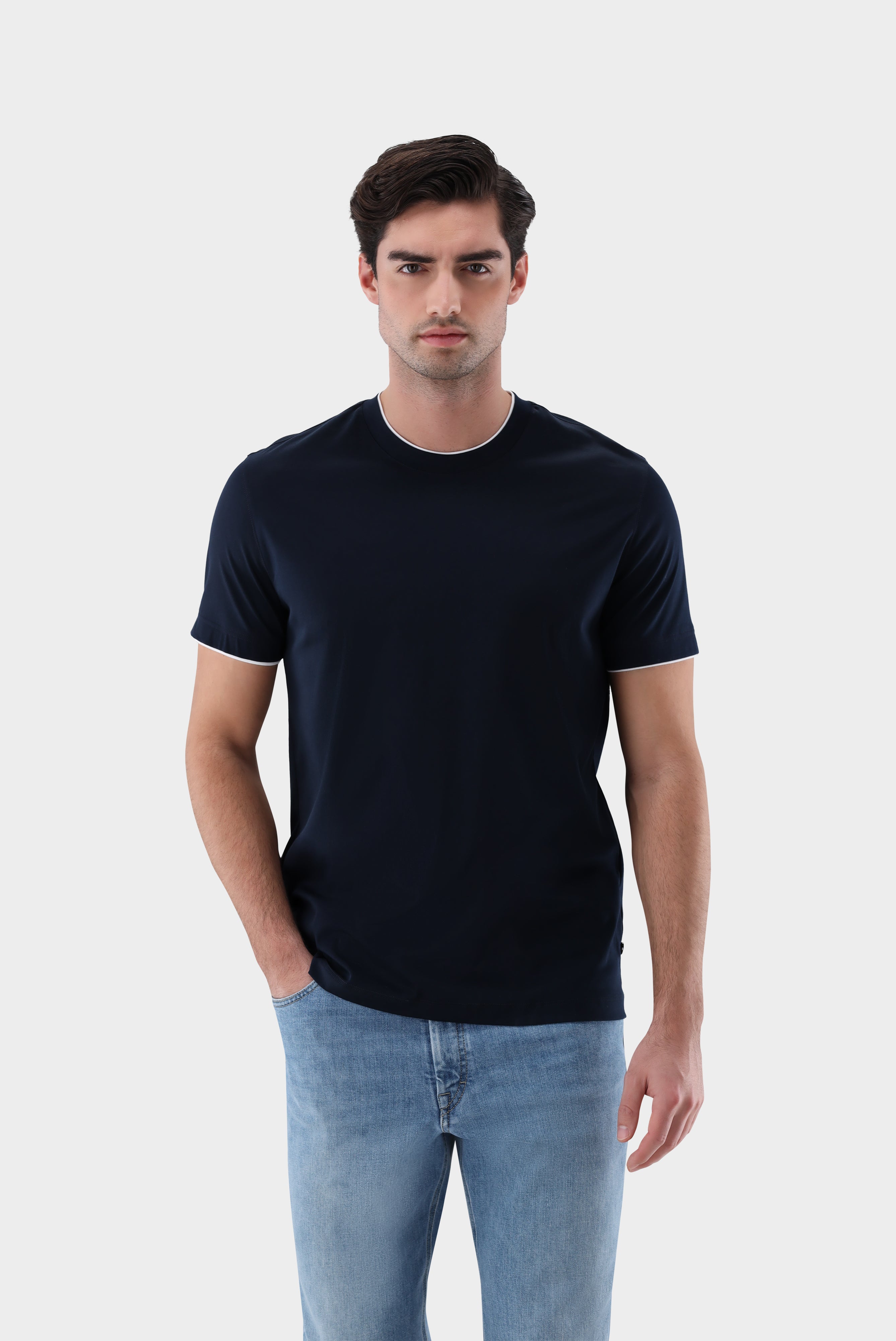 T-Shirt | Regular Fit mit Paspel