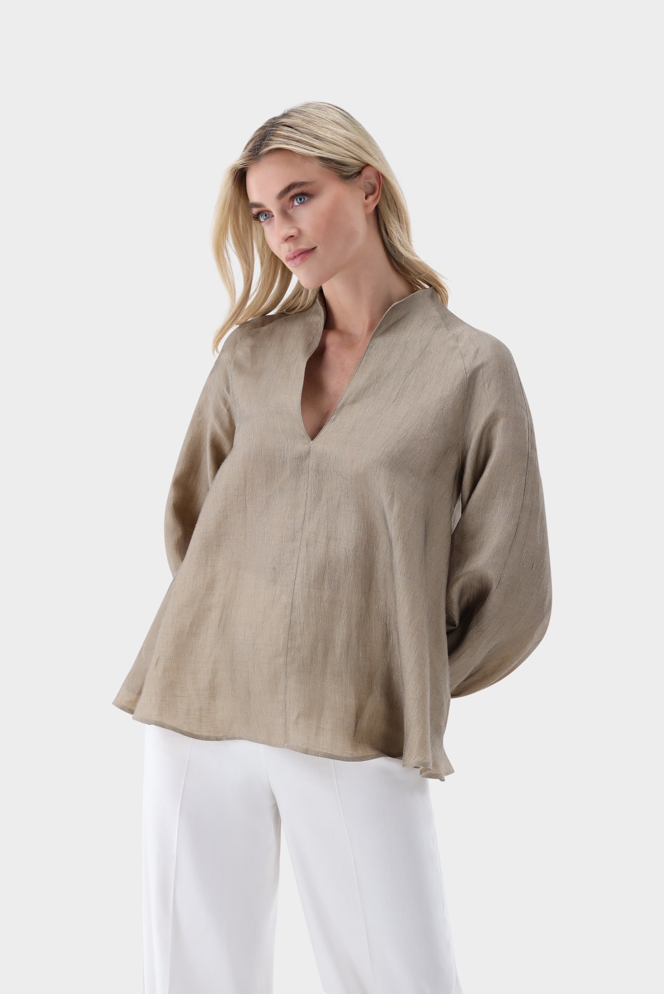 Kelchkragenbluse | mit A-Linie