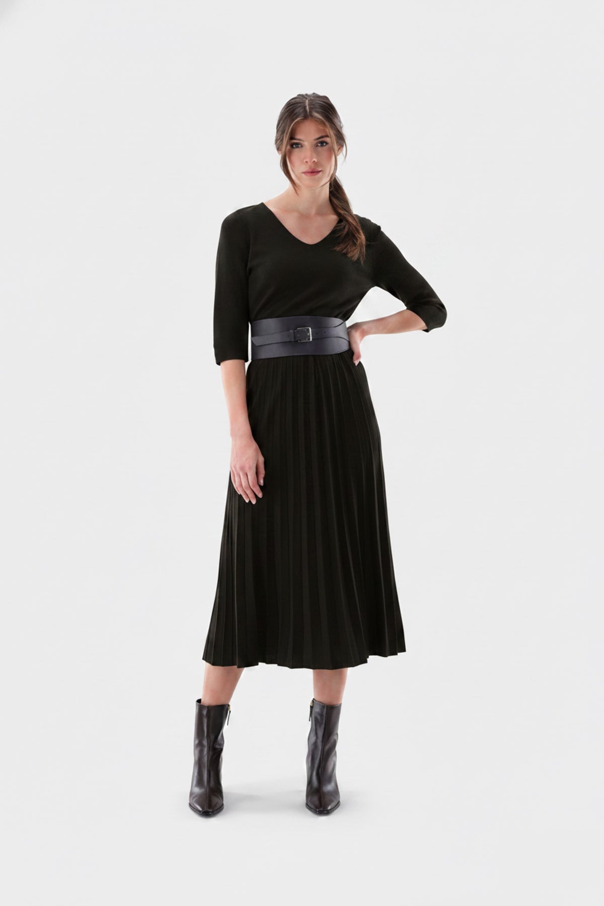 Strickkleid | aus Merinowolle-Kleider & Röcke-Van Laack-OUTLET-schwarz-XS-ARCHIVIST-ARCHIVE-SALE