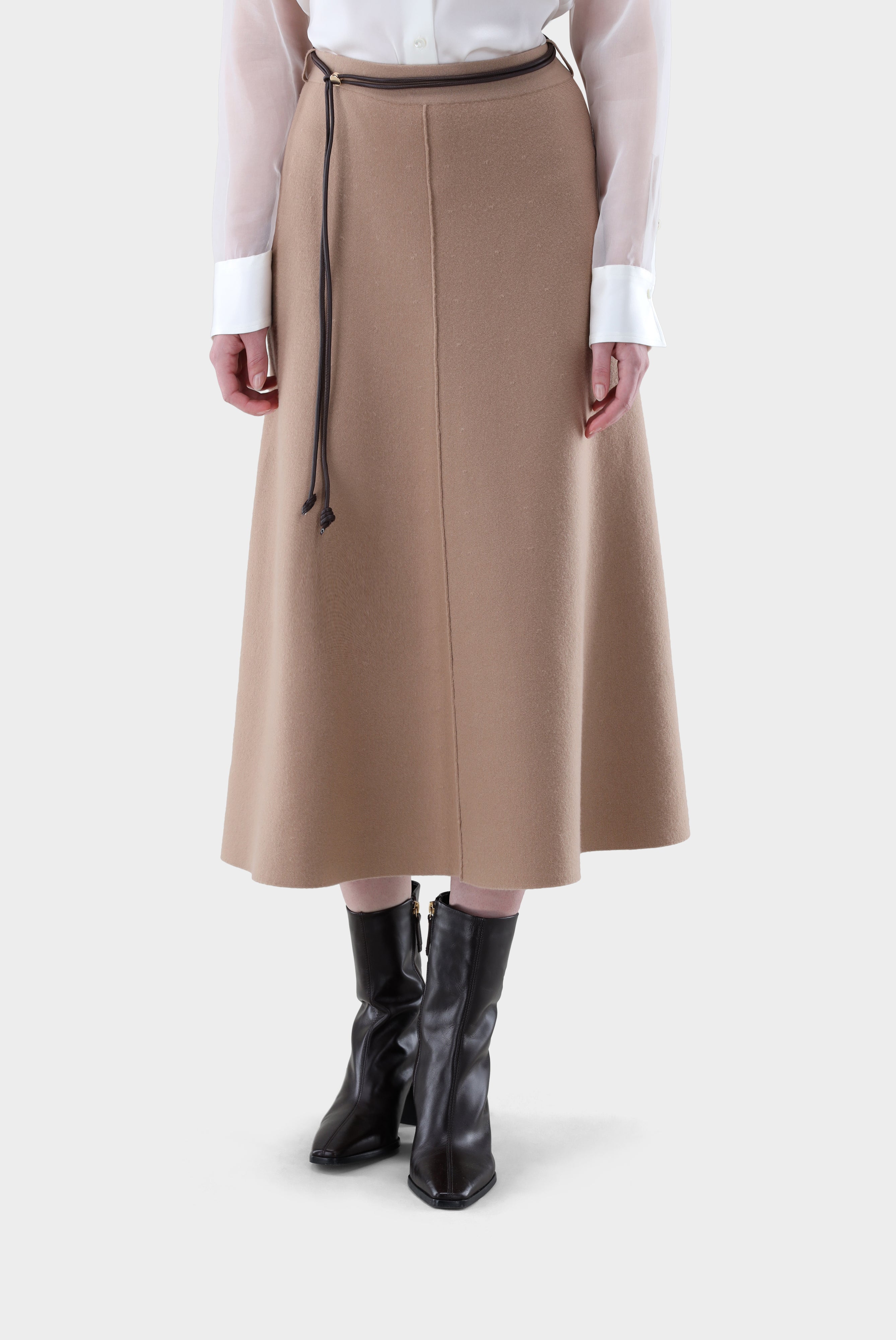 Rock | aus zweifarbigem Doppelstrick