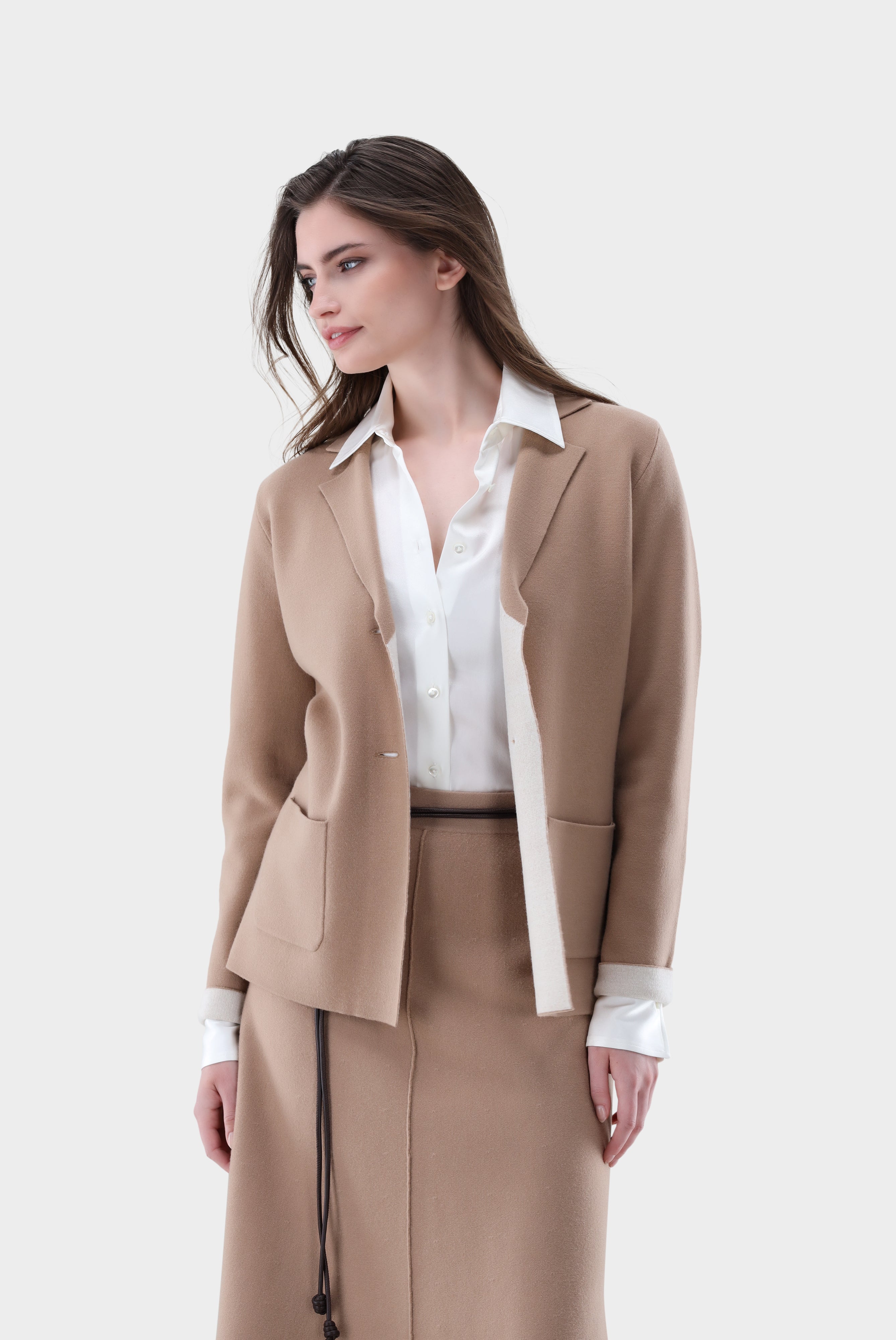 Blazer | zweifarbig gestrickt