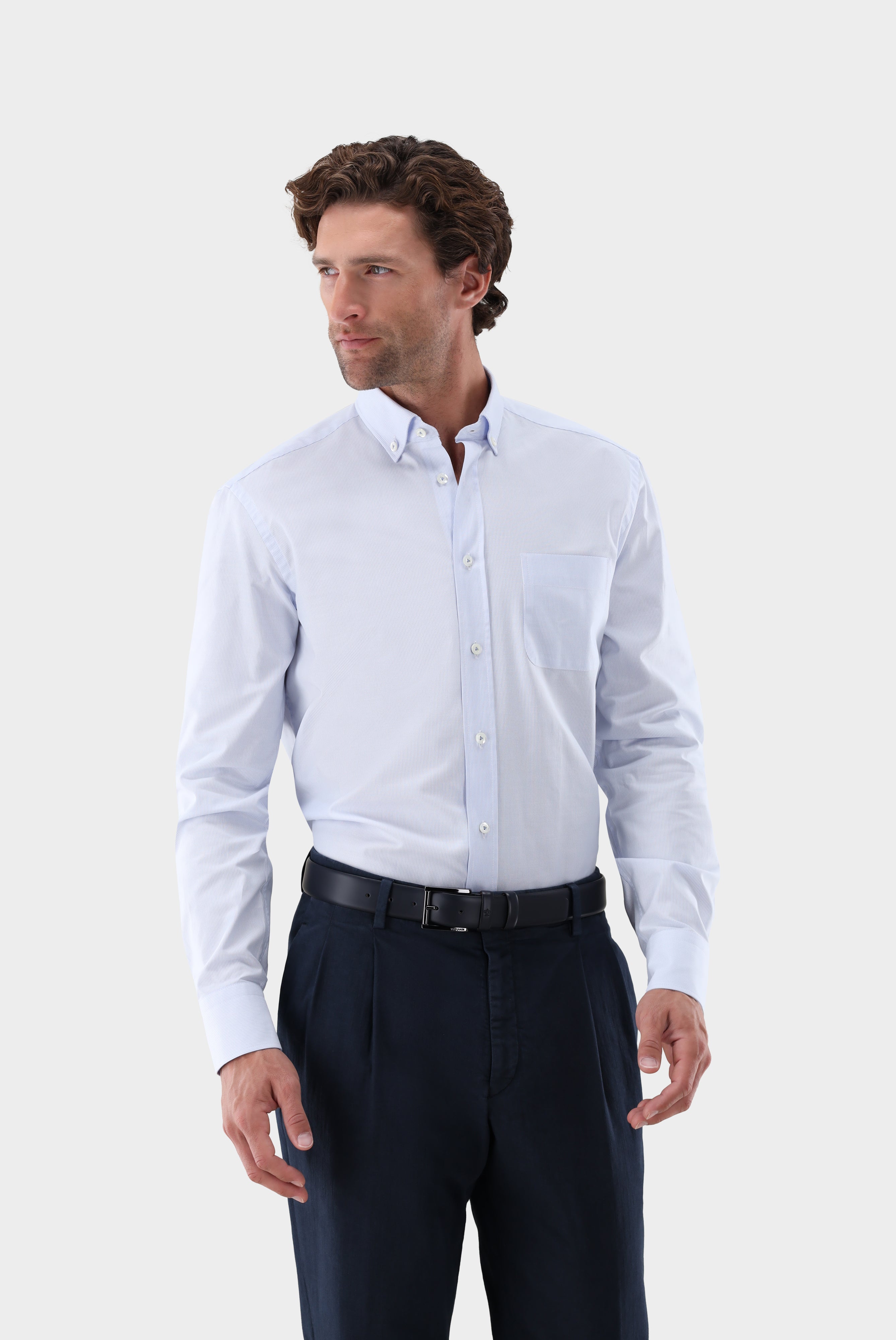 Oxfordhemd | mit Nadelstreifen Tailor Fit