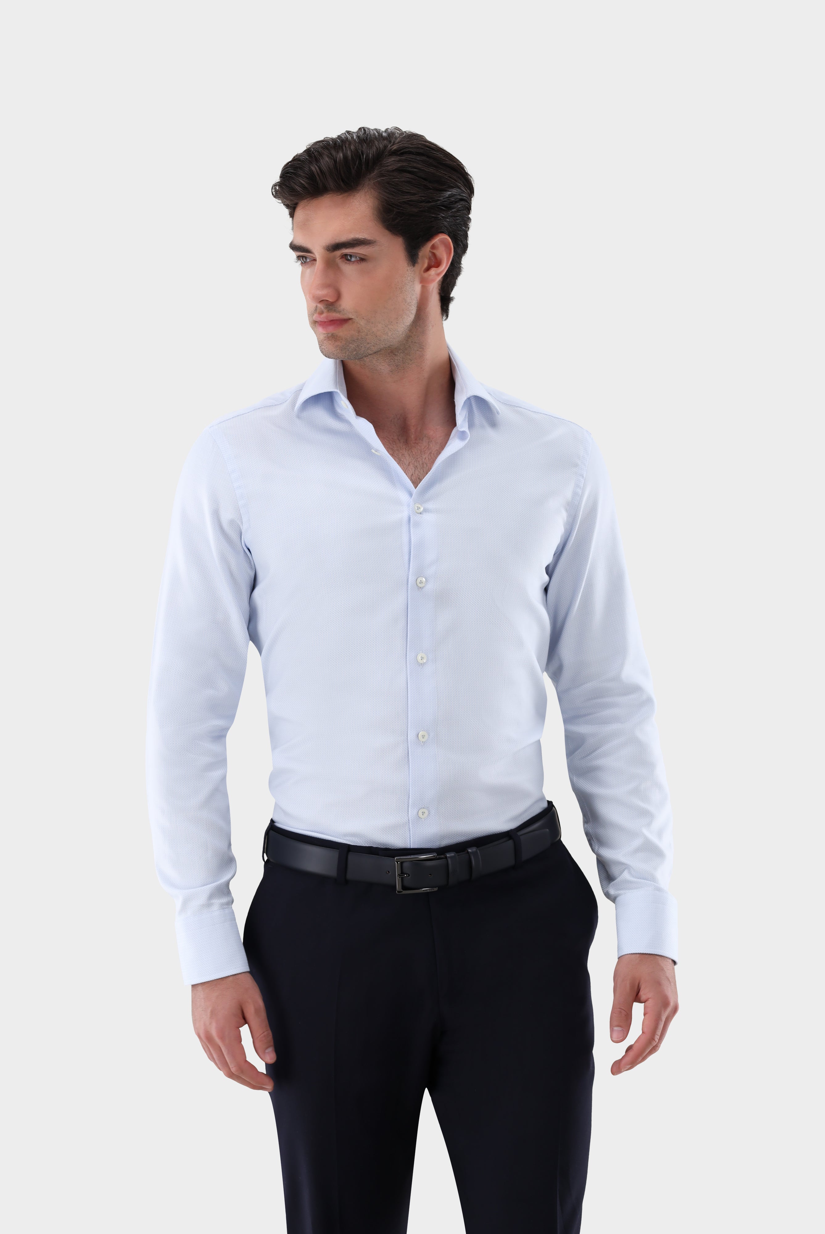 Businesshemd | mit Korbgeflecht-Struktur Tailor Fit