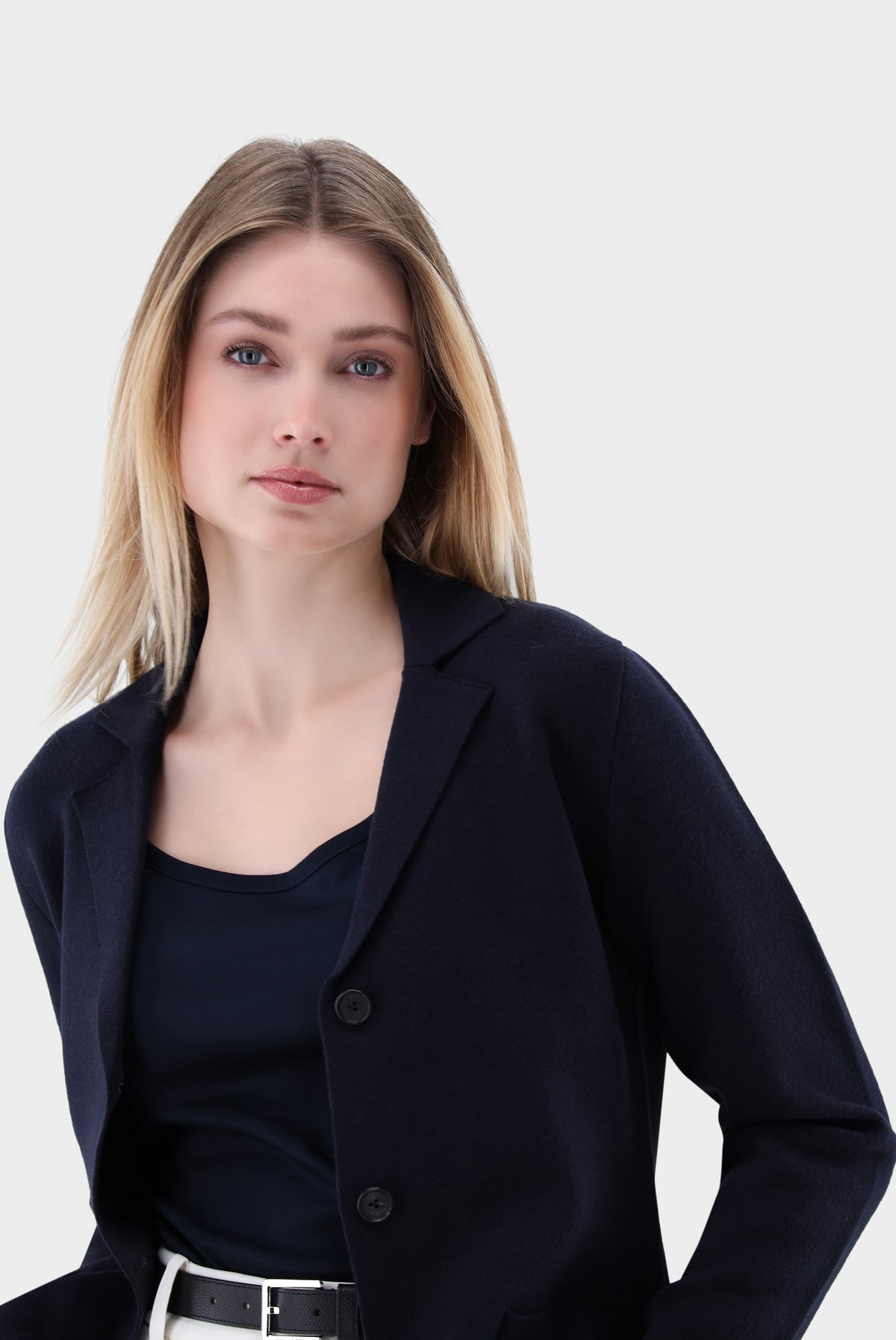 Blazer | zweifarbig gestrickt-Jacken & Mäntel-Van Laack-OUTLET-ARCHIVIST-ARCHIVE-SALE