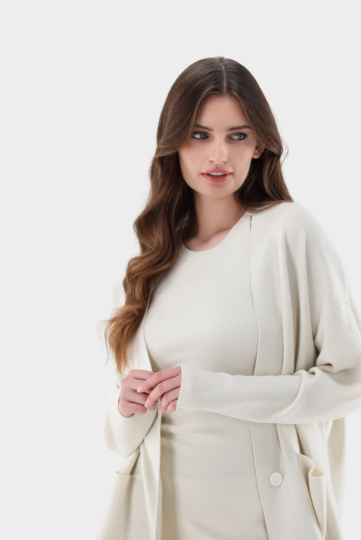 Van Laack-Cardigan | oversized mit Merino und Lame-Jacken & Mäntel-Black-Deal-Outlet-by-ARCHIVIST