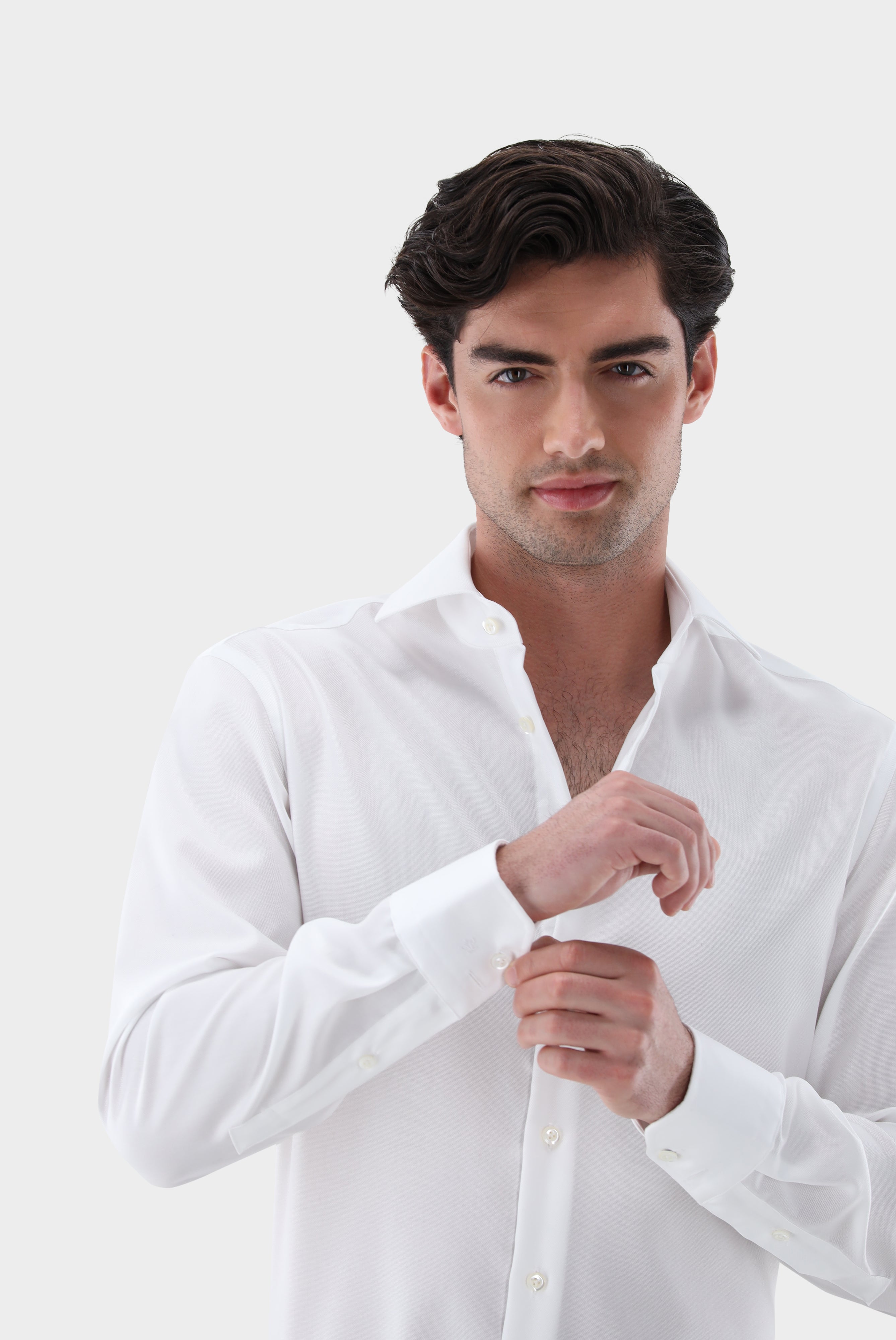 Bügelfreies Businesshemd | aus Natté-Gewebe Tailor Fit