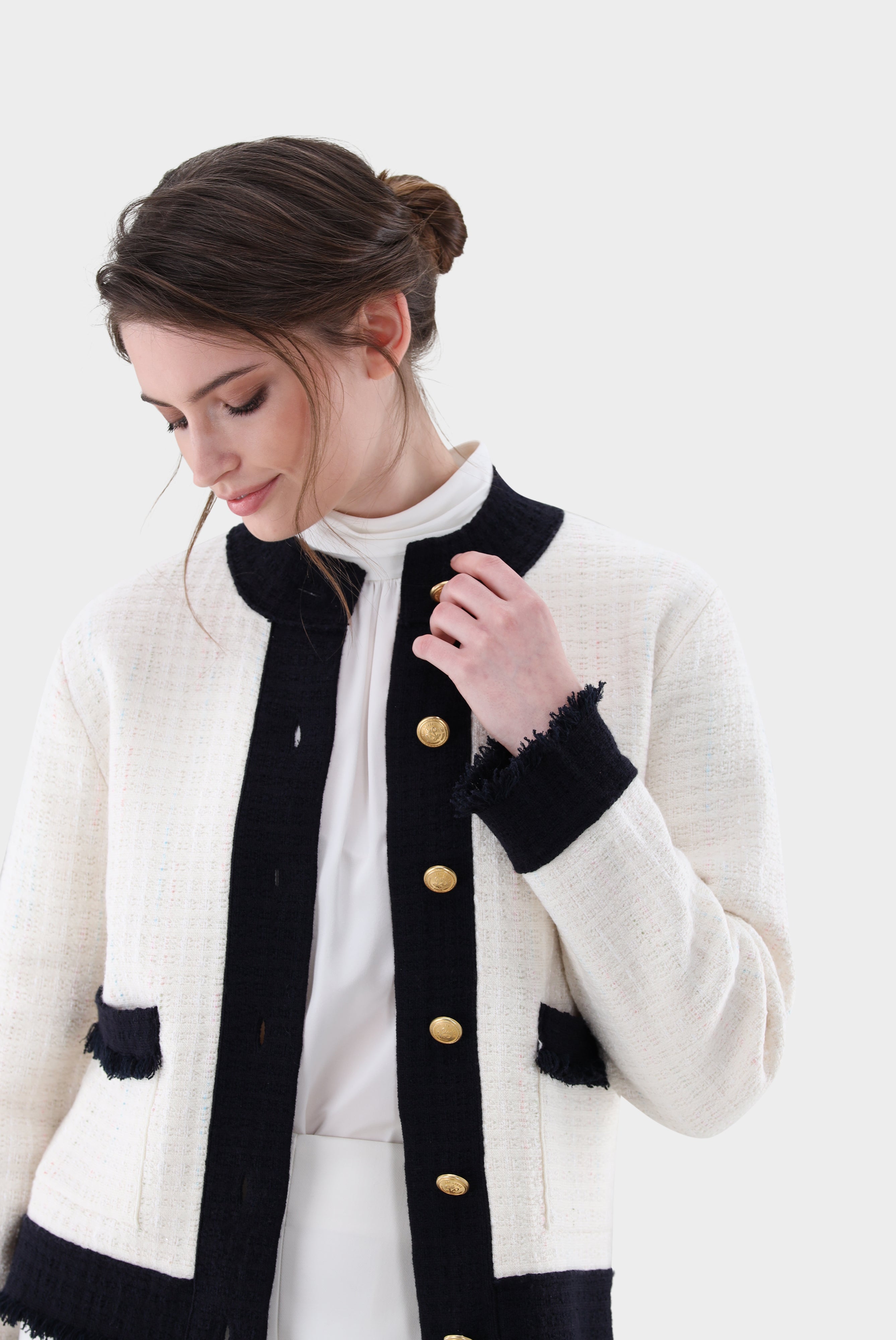 Blazer | aus gestricktem Tweed-Jacken & Mäntel-Van Laack-OUTLET-ARCHIVIST-ARCHIVE-SALE