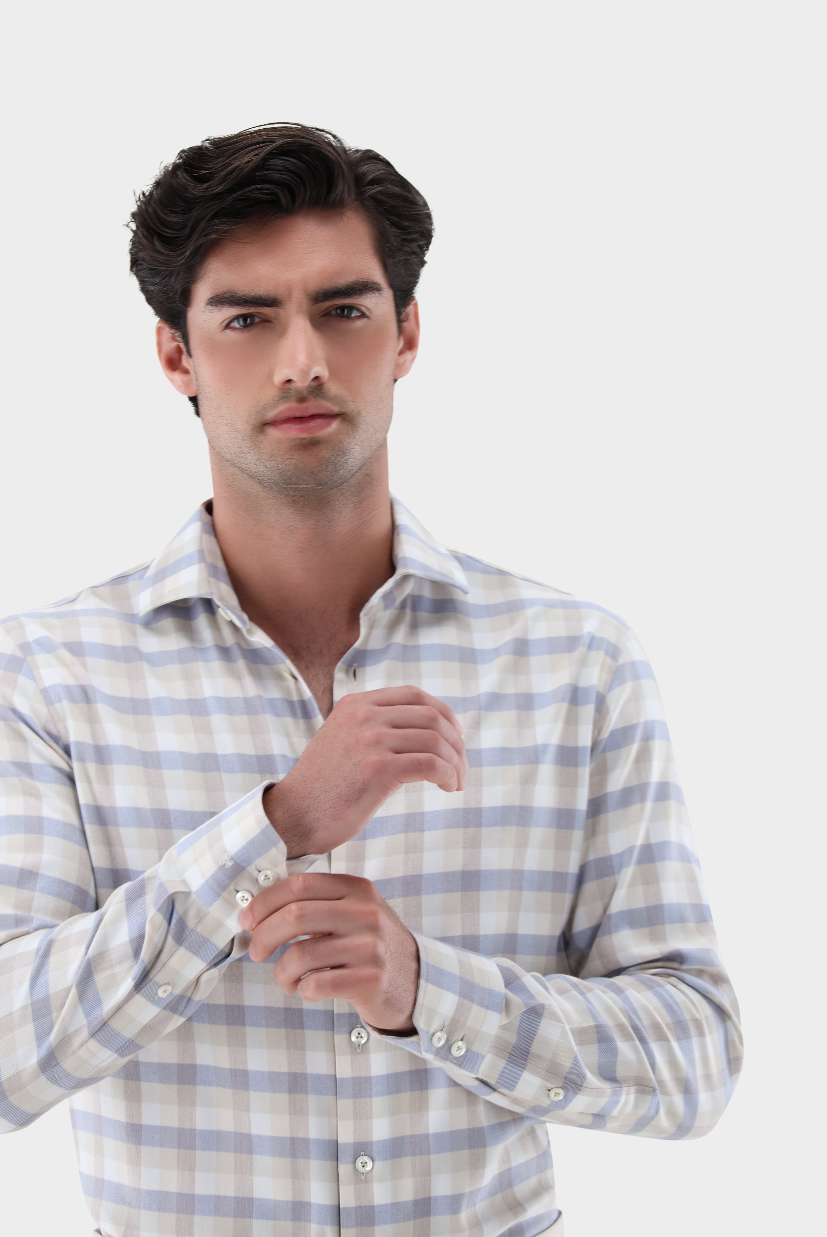 Flanellhemd | kariert Slim Fit