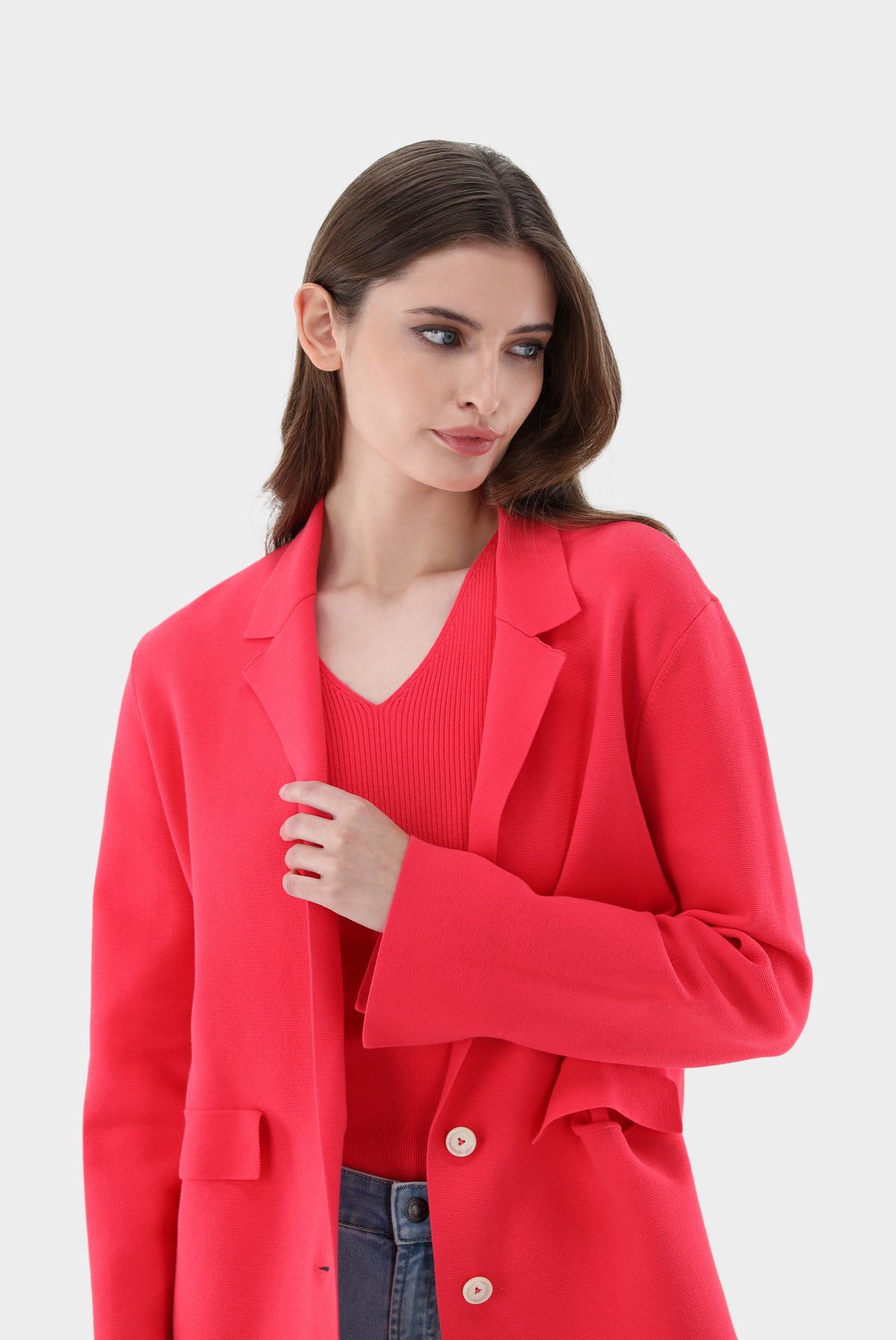 Van Laack-Strick Blazer aus Air Cotton-Jacken & Mäntel-Black-Deal-Outlet-by-ARCHIVIST