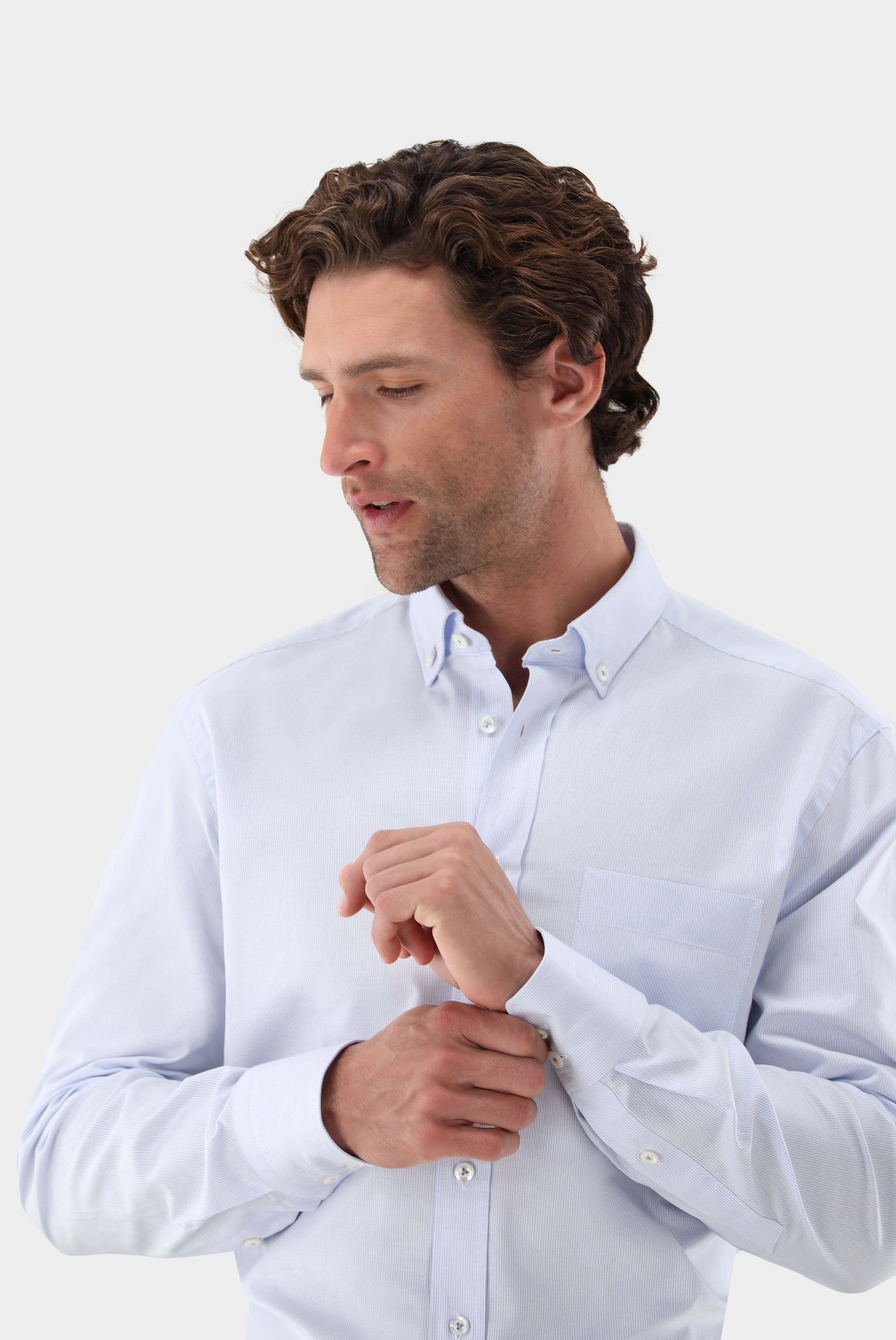Oxfordhemd | mit Nadelstreifen Tailor Fit