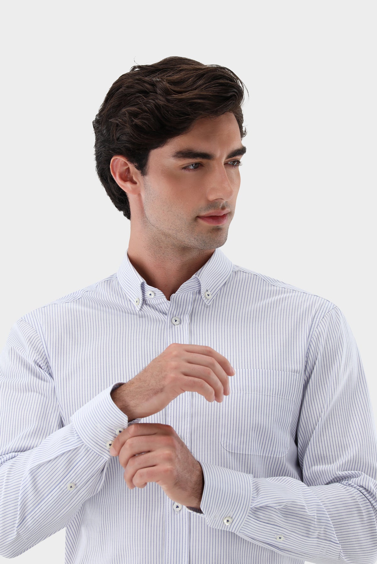 Van Laack Dobby-Hemd | mit Button Down Kragen Comfort Fit, Hemden & Blusen