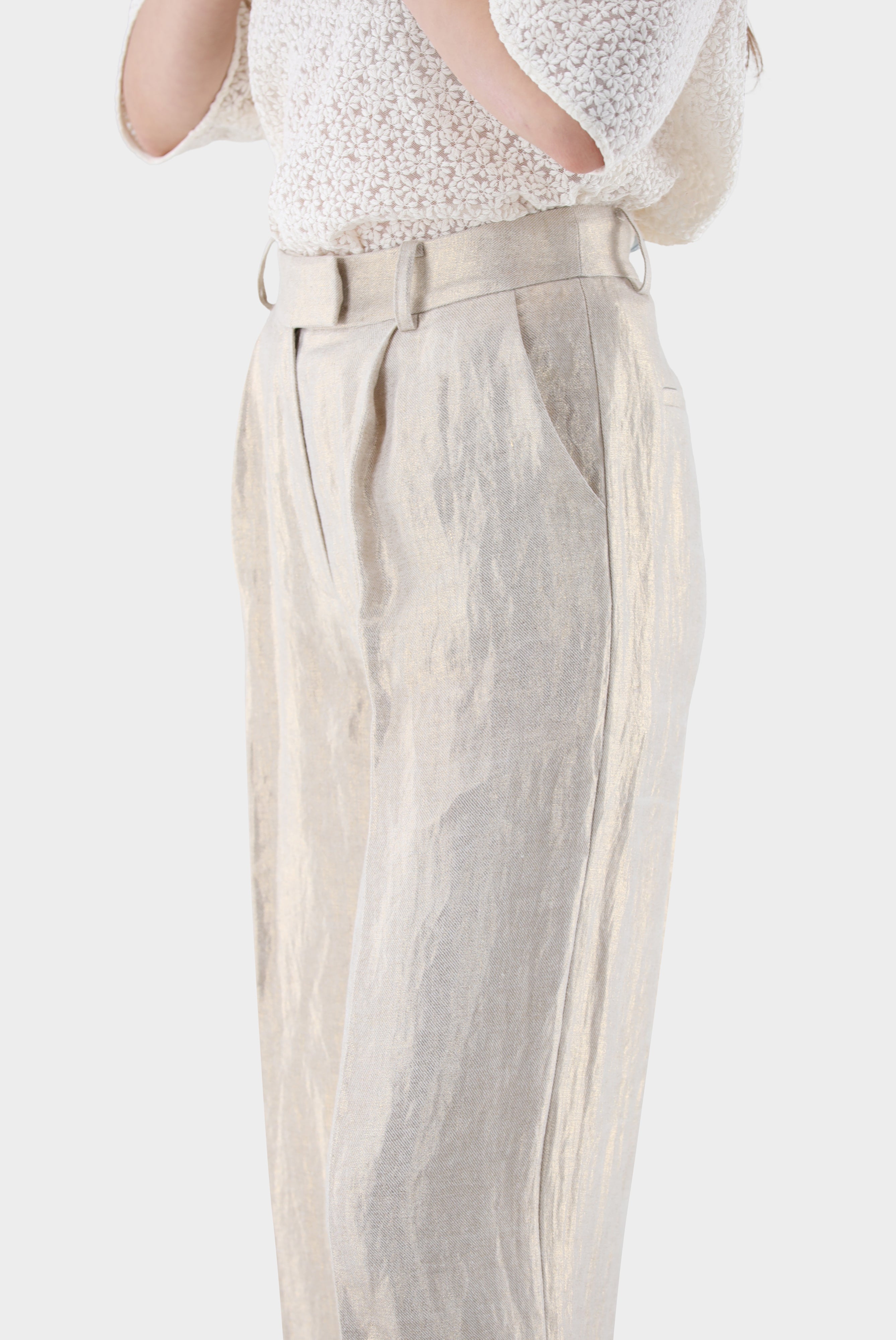 Hose | mit weitem Bein und Glitzer-Effekt-Hosen-Van Laack-OUTLET-ARCHIVIST-ARCHIVE-SALE