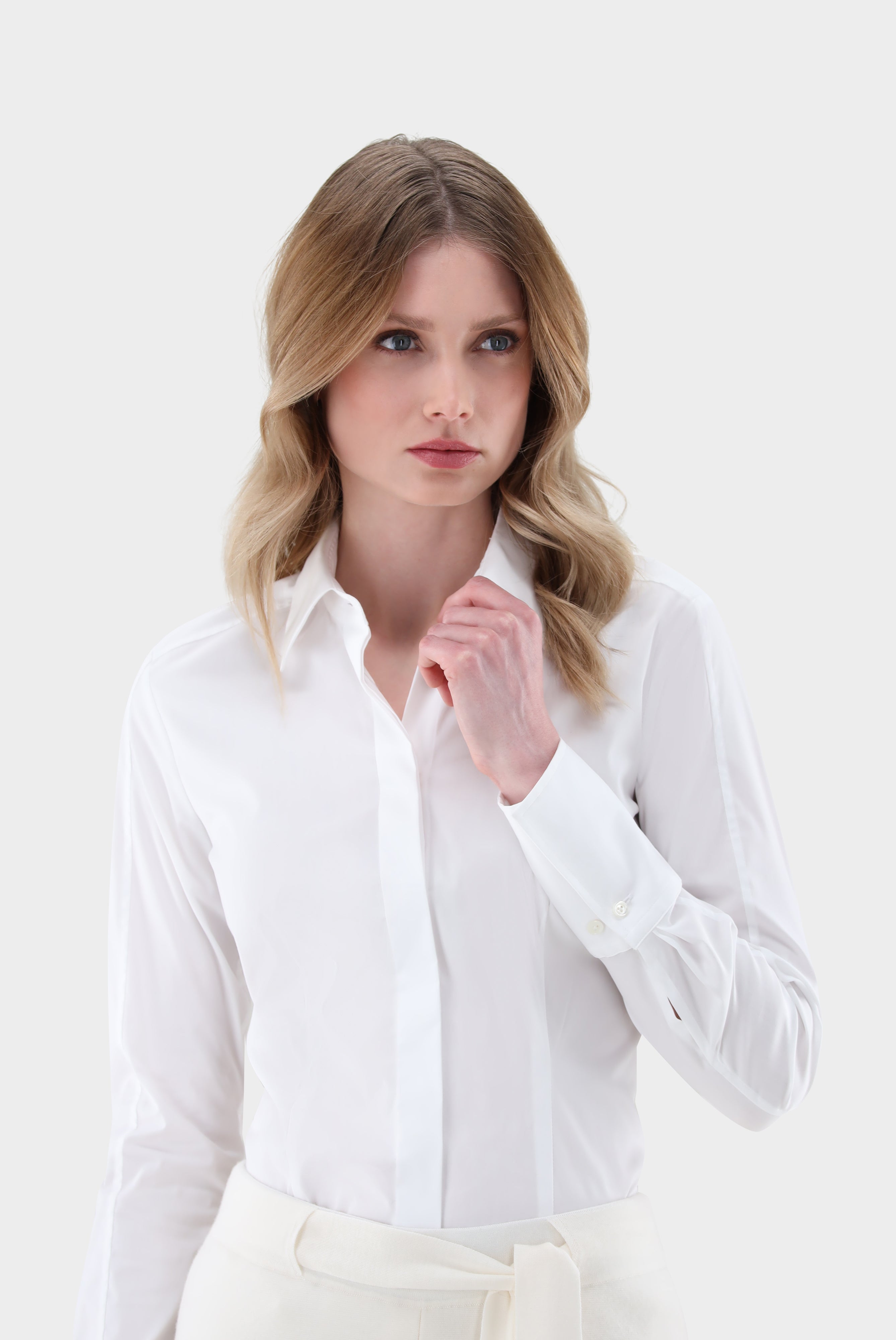 Hemdbluse | mit Stretch Slim Fit