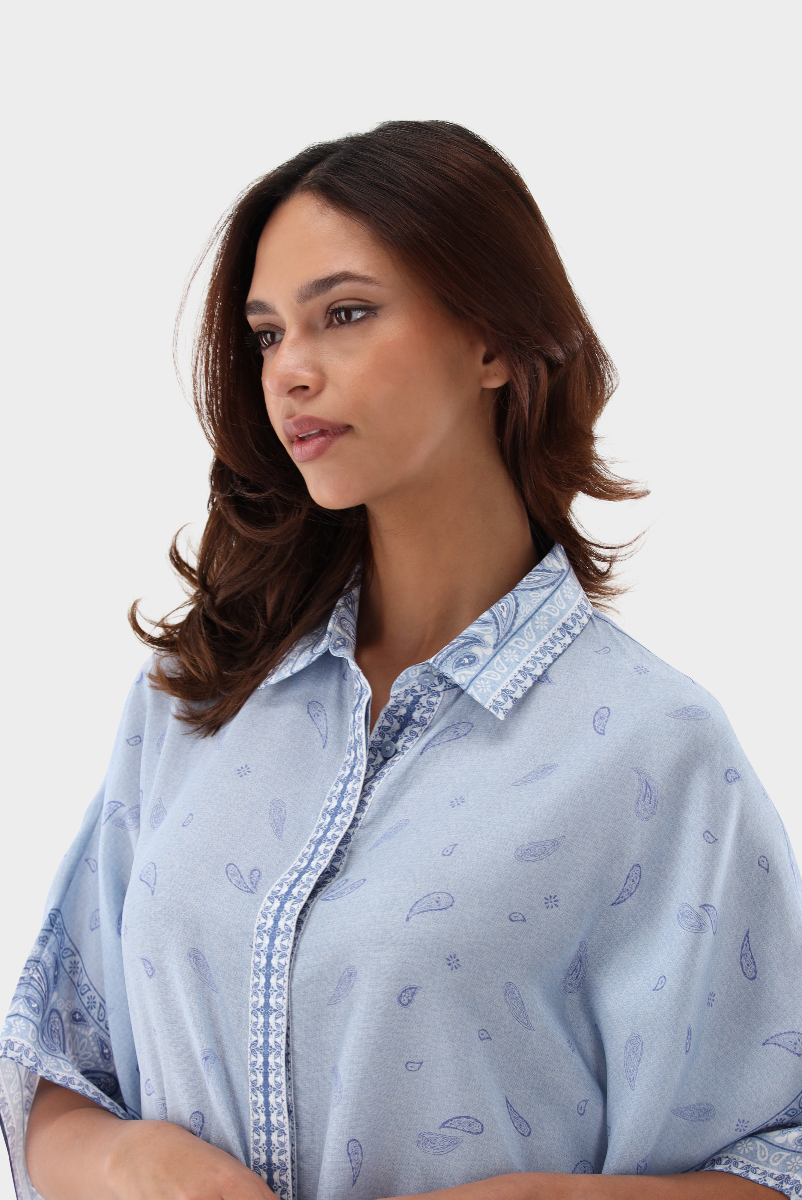 Van Laack-Tunika | aus Seide mit Bandana-Druck-Hemden & Blusen-Black-Deal-Outlet-by-ARCHIVIST