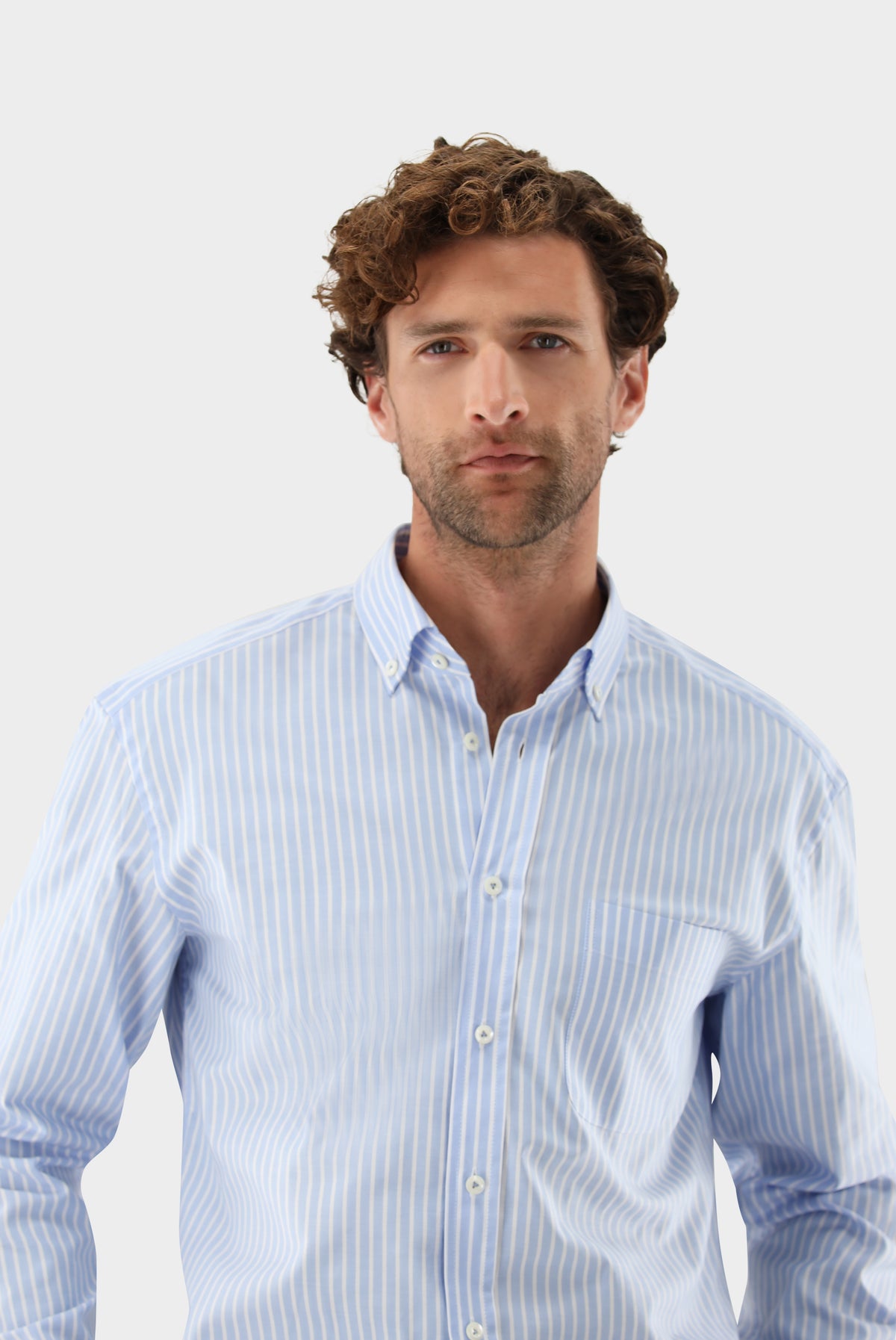 Van Laack Dobby-Hemd | mit Button Down Kragen Comfort Fit, Hemden & Blusen