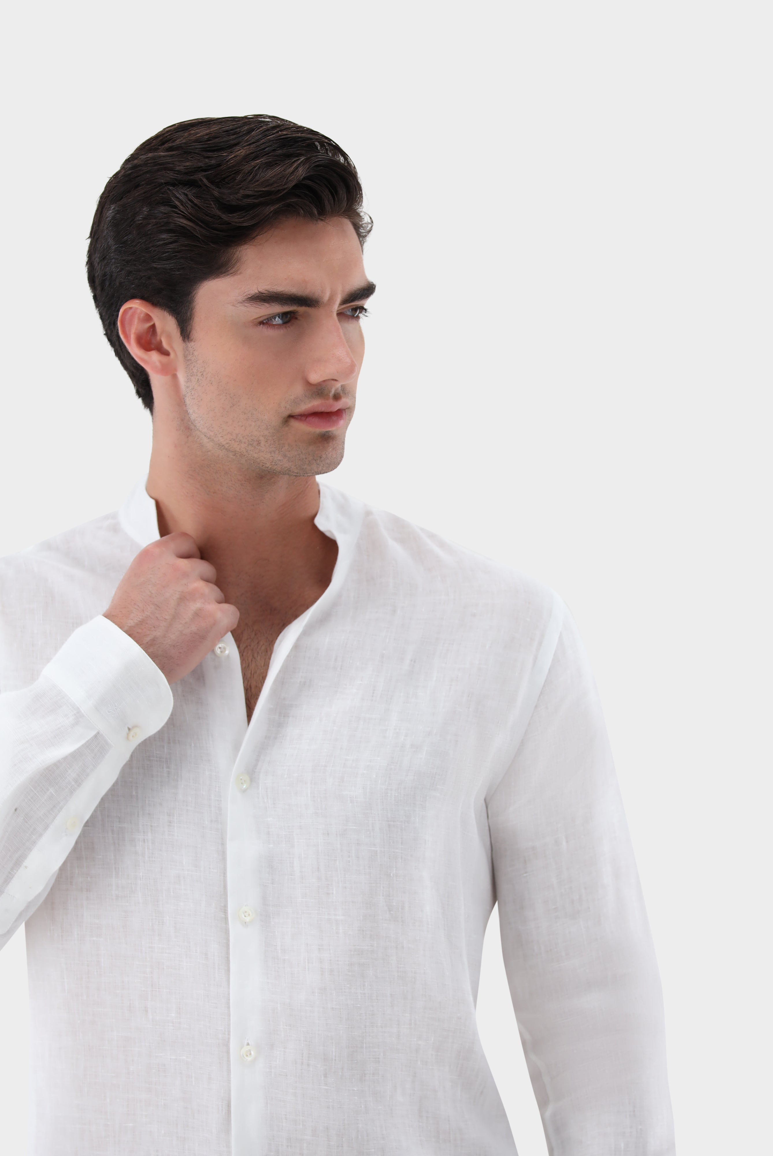 Van Laack-Leinenhemd | mit Stehkragen-Hemden & Blusen-Black-Deal-Outlet-by-ARCHIVIST