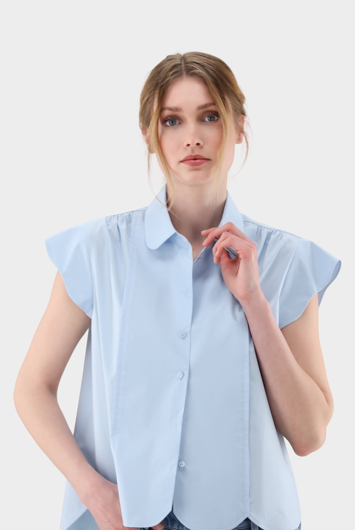 Bluse | cropped und ärmellos-Hemden & Blusen-Van Laack-OUTLET-ARCHIVIST-ARCHIVE-SALE
