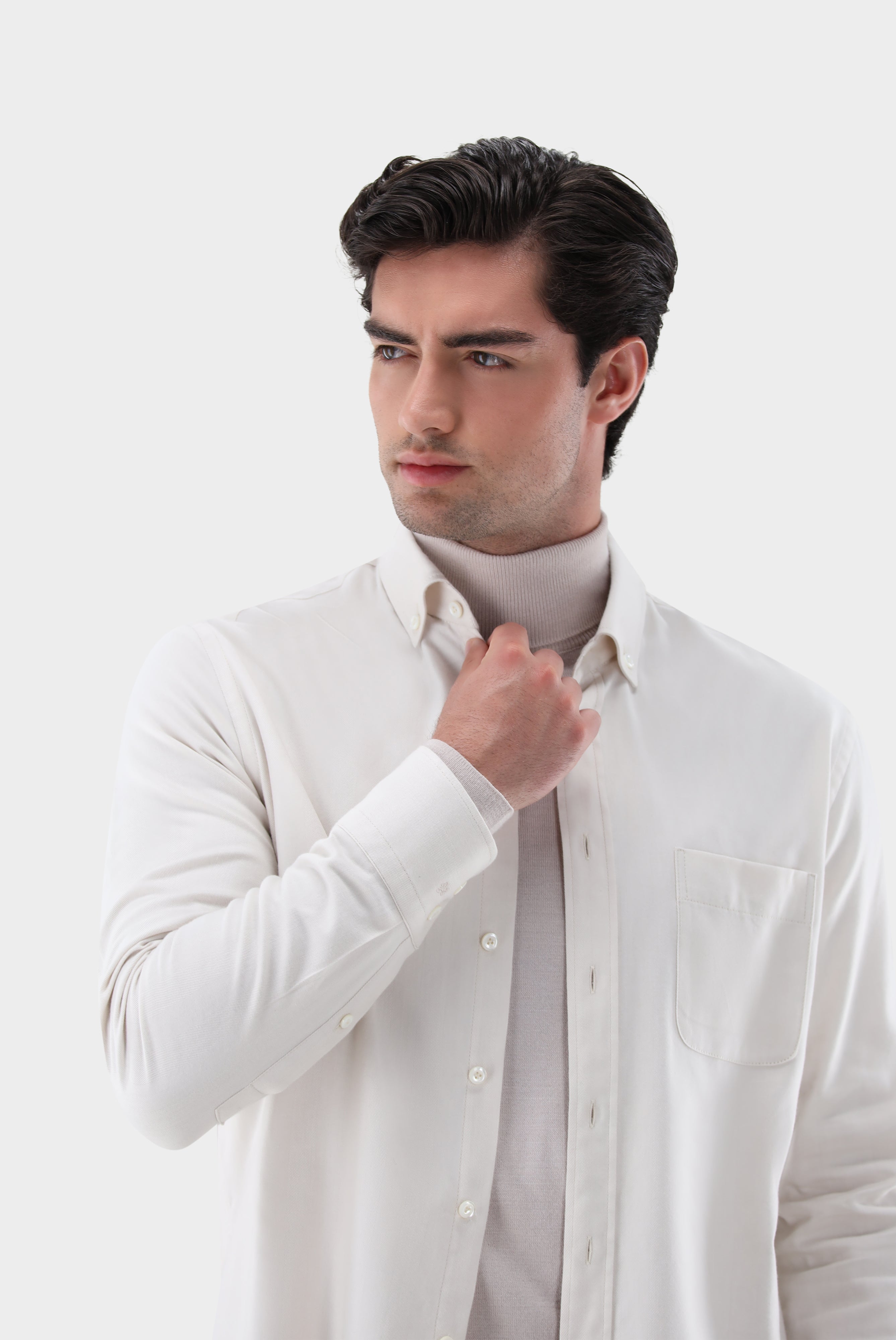 Flanellhemd | mit Button-Down Kragen Slim Fit-Hemden & Blusen-Van Laack-OUTLET-ARCHIVIST-ARCHIVE-SALE