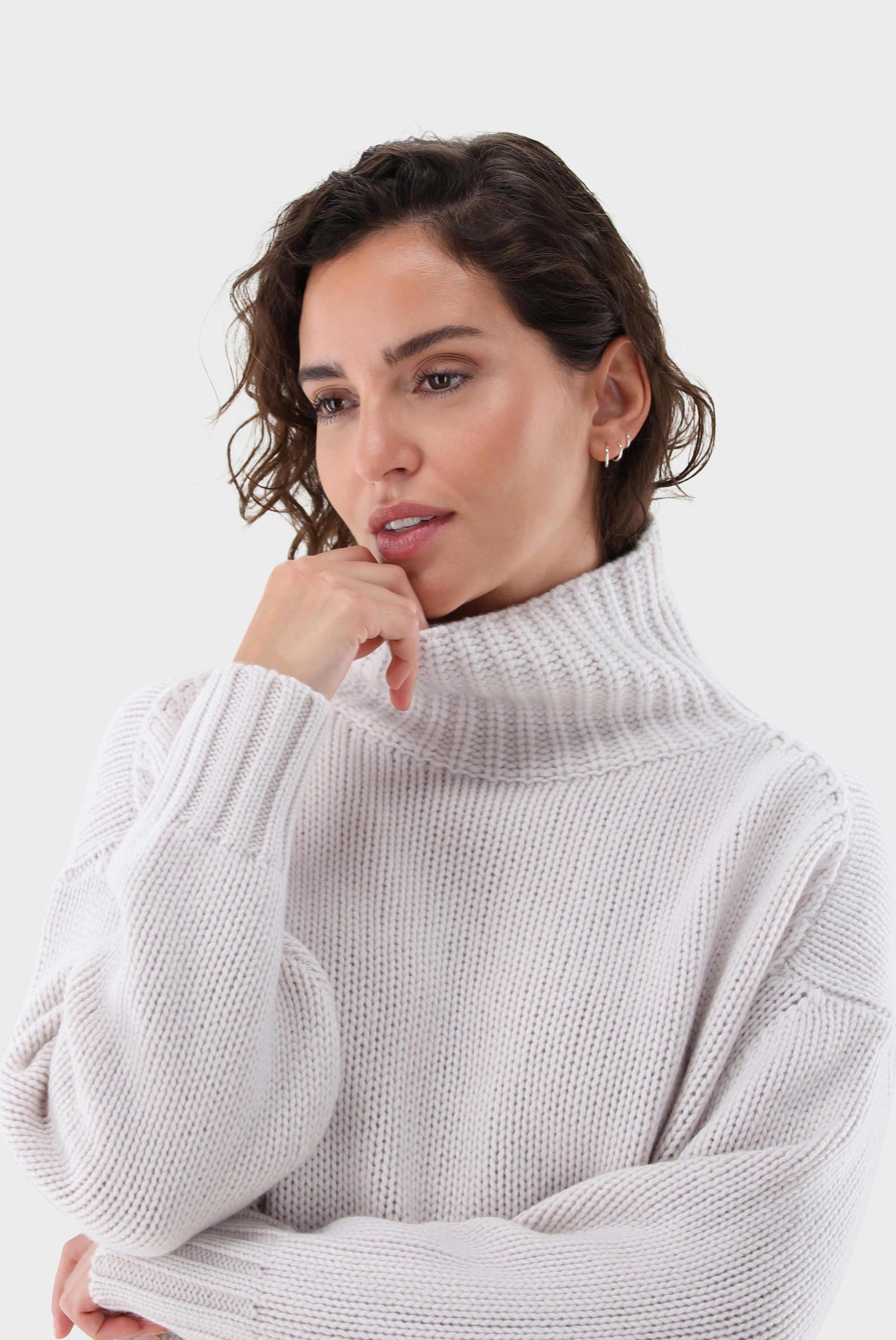 Rollkragenpullover | oversized mit Kaschmir