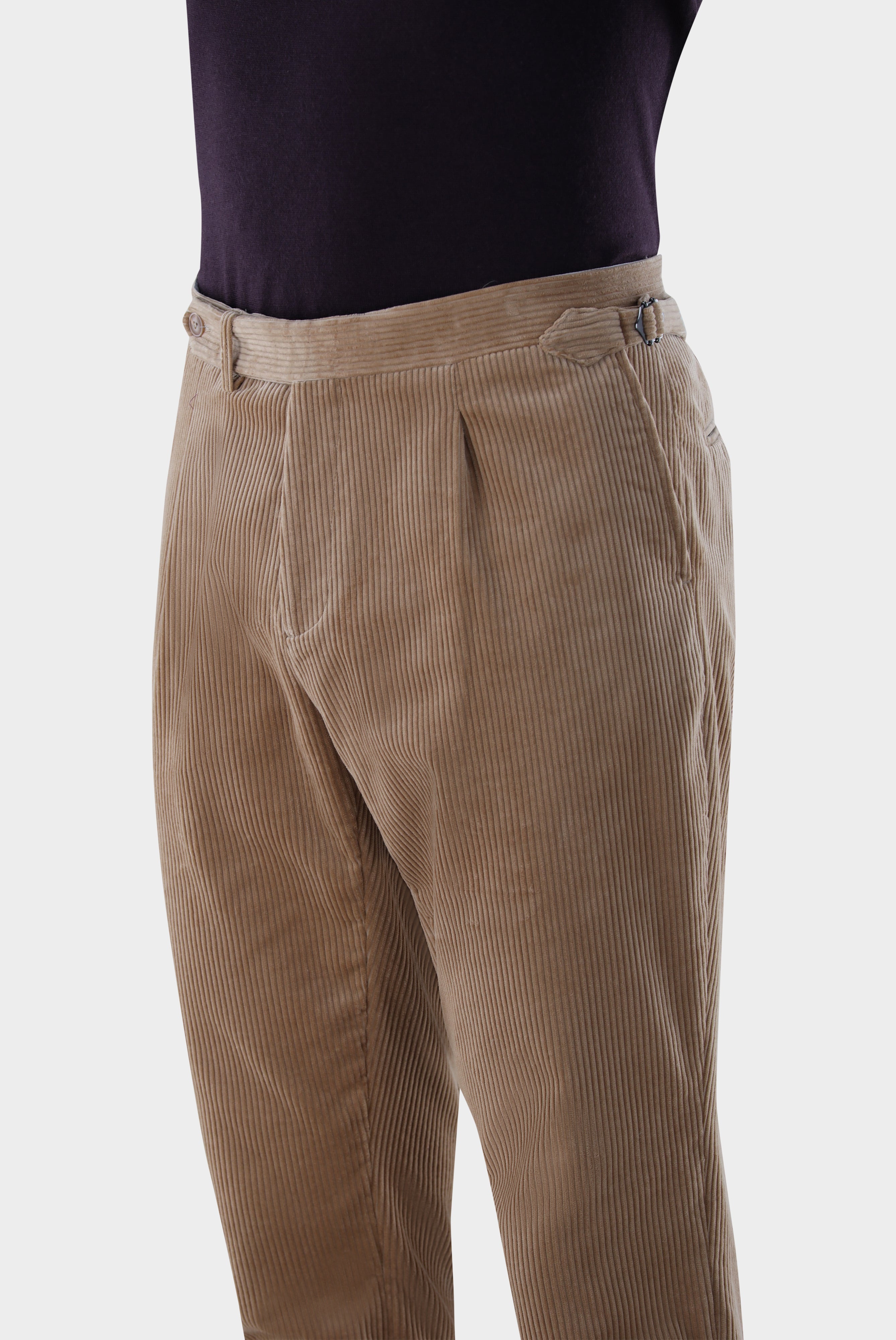 Kordhose | mit Bundfalte Slim Fit