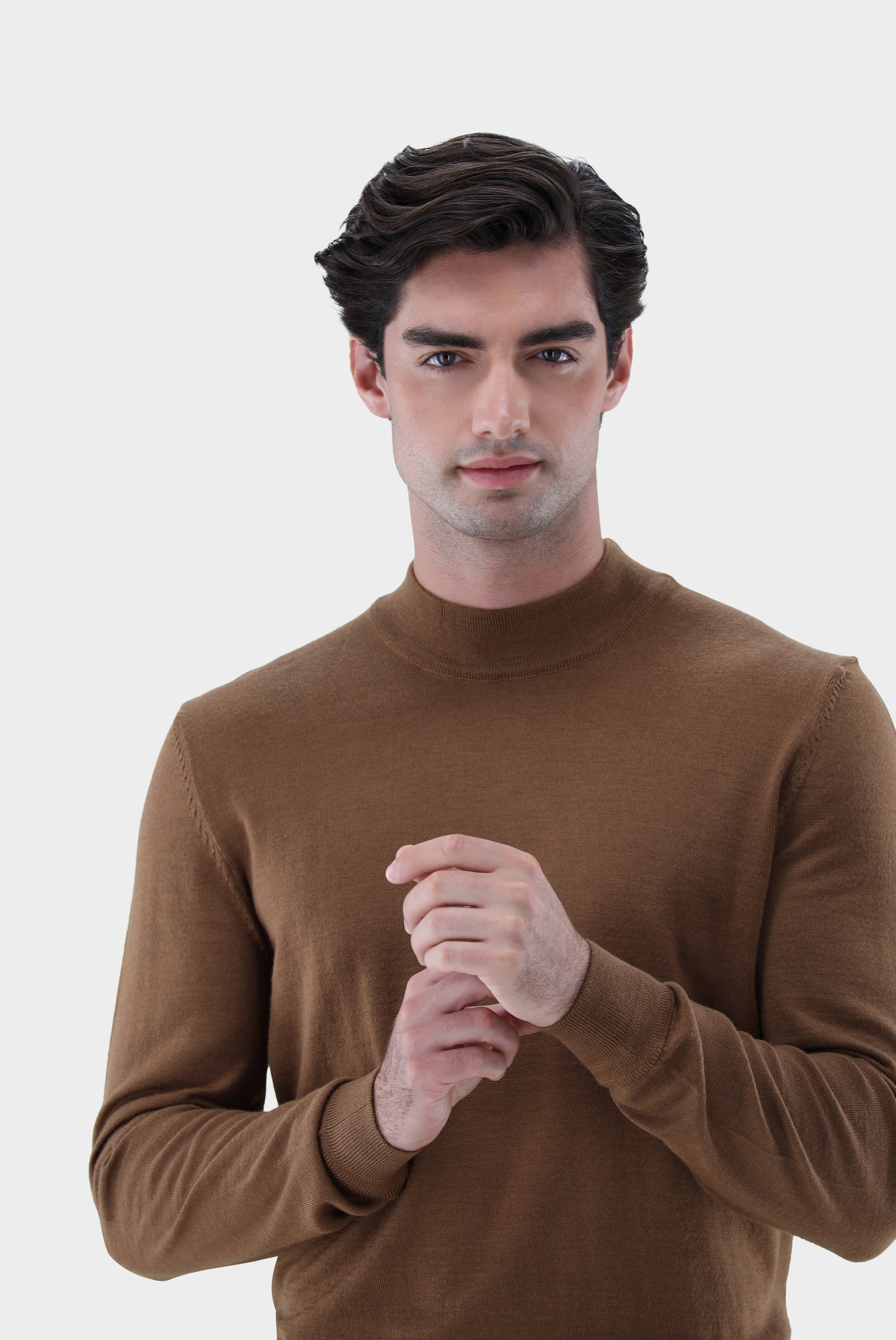 Stehkragenpullover | aus Merzerisierter Merinowolle-Strick & Pullover-Van Laack-OUTLET-ARCHIVIST-ARCHIVE-SALE