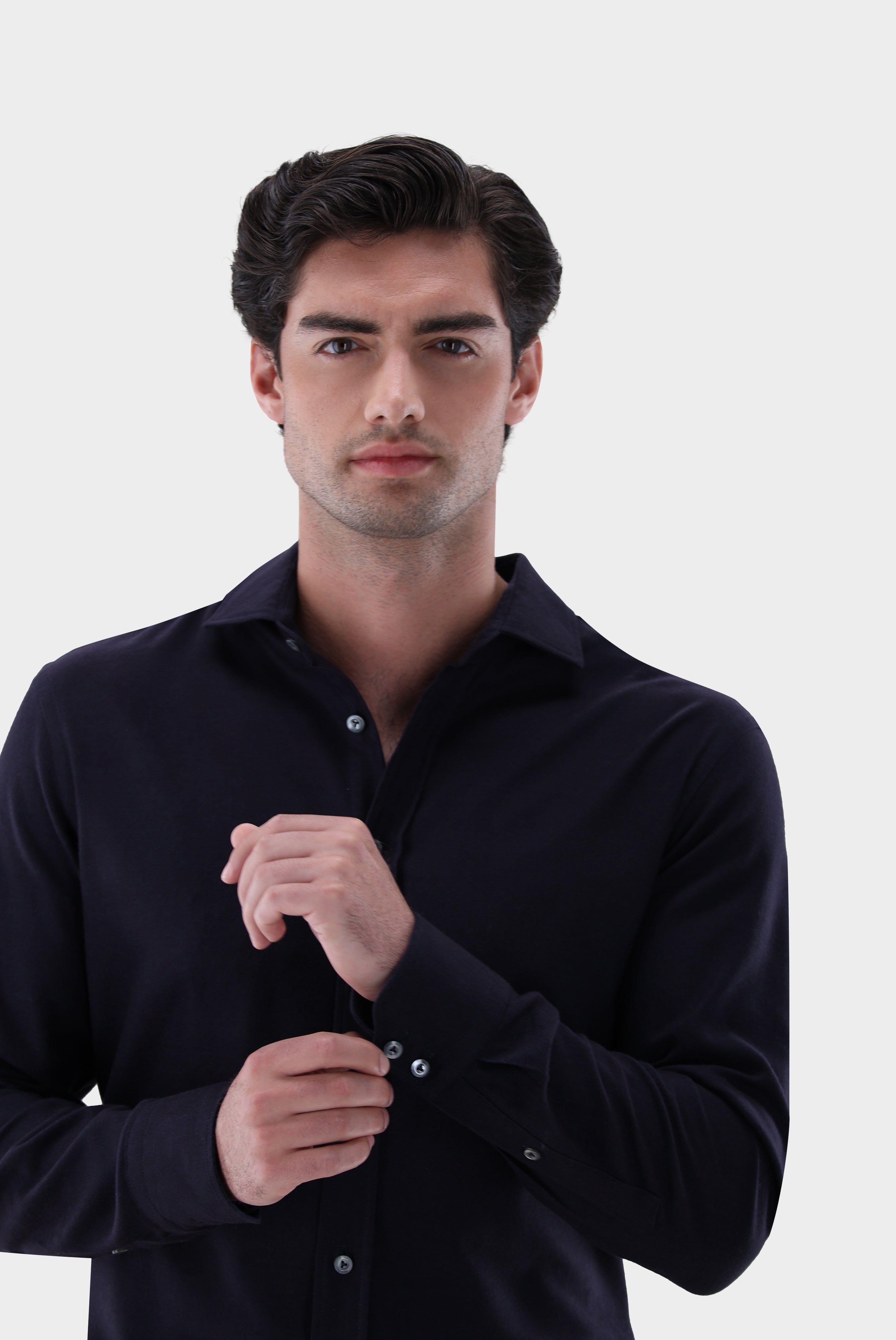 Flanellhemd | mit Kontrast Tailor Fit-Hemden & Blusen-Van Laack-OUTLET-ARCHIVIST-ARCHIVE-SALE