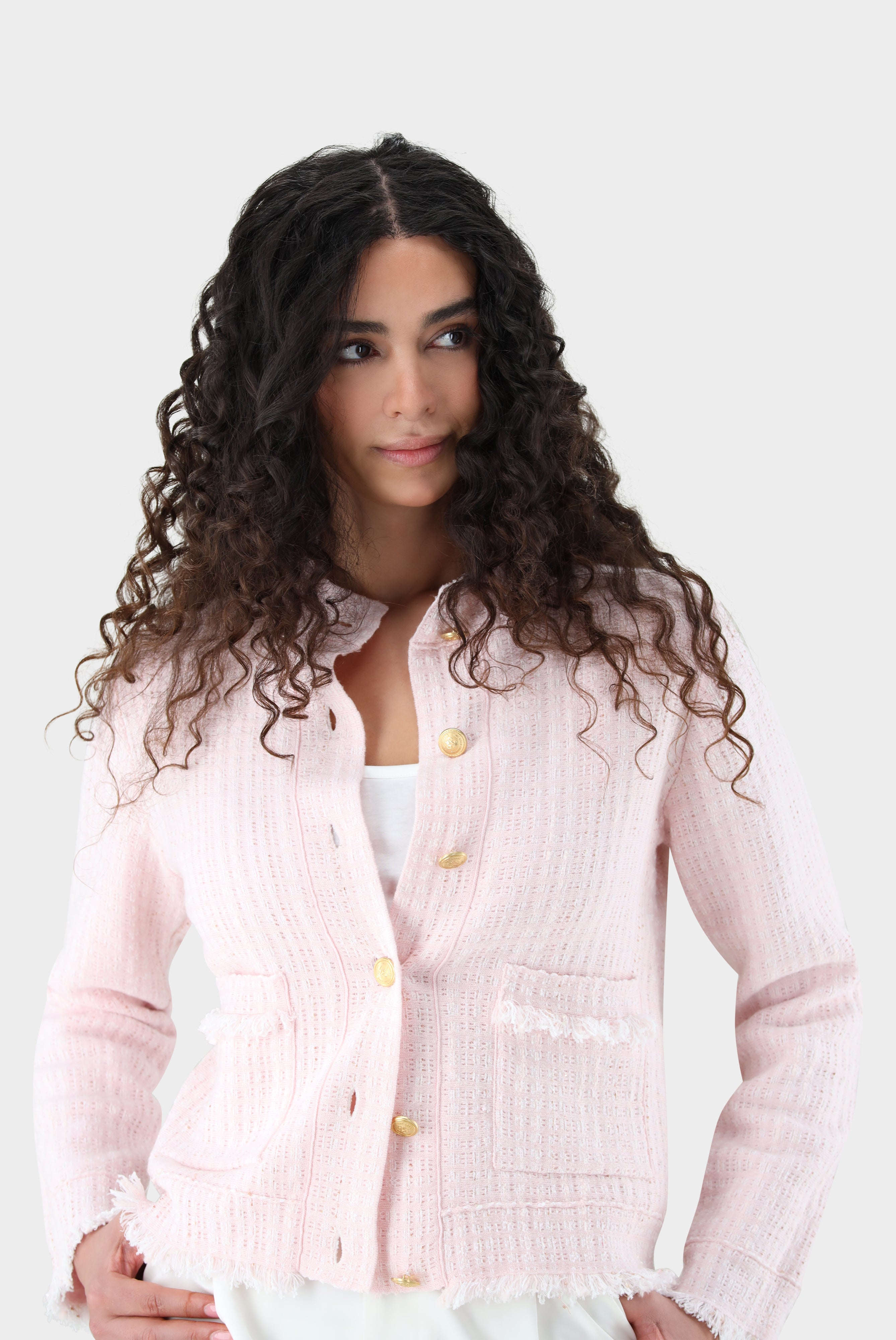Blazer | gestrickt mit Tweed Optik-Jacken & Mäntel-Van Laack-OUTLET-ARCHIVIST-ARCHIVE-SALE