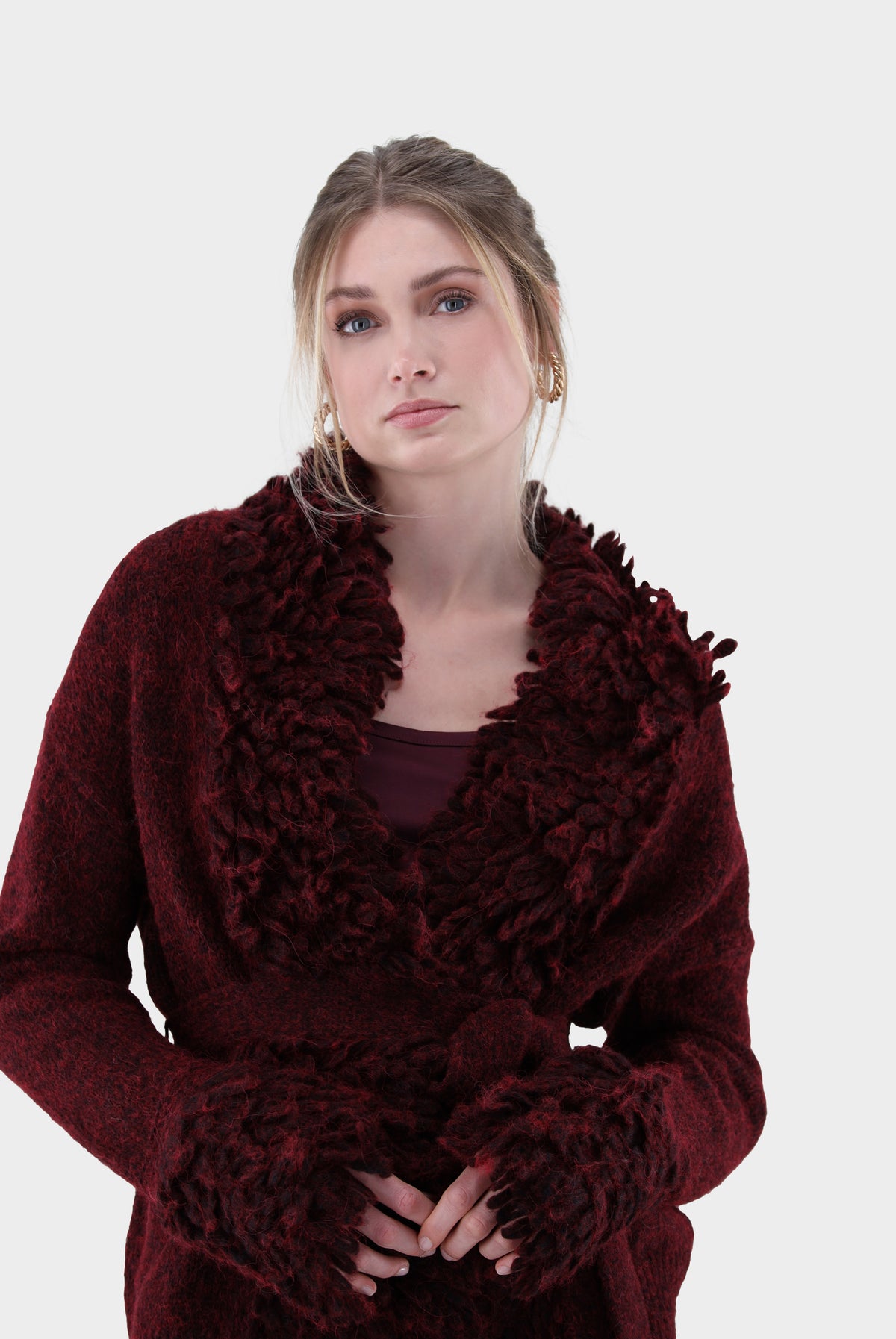 Strickjacke | mit Fransen und Bindegürtel-Jacken & Mäntel-Van Laack-OUTLET-ARCHIVIST-ARCHIVE-SALE