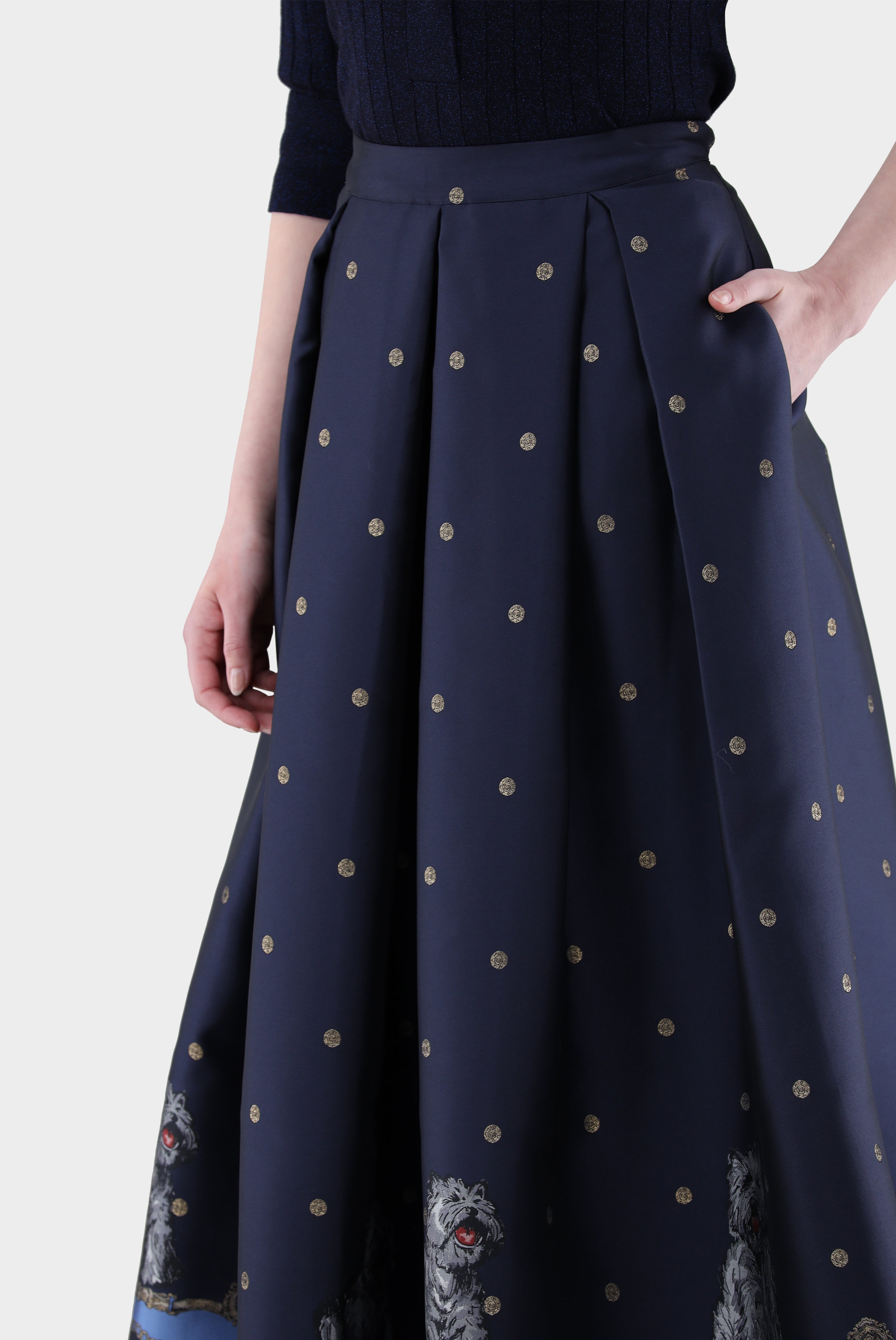 Midirock | mit Jacquard-Druck