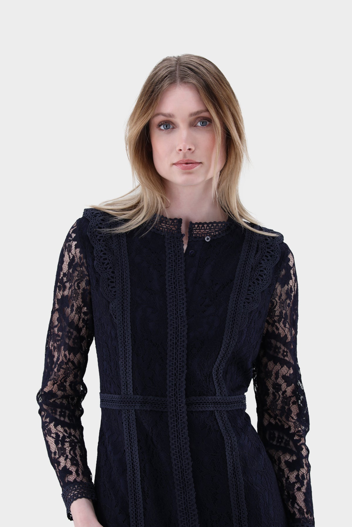 Kleid | aus Spitze mit taillierter Passform-Kleider & Röcke-Van Laack-OUTLET-ARCHIVIST-ARCHIVE-SALE