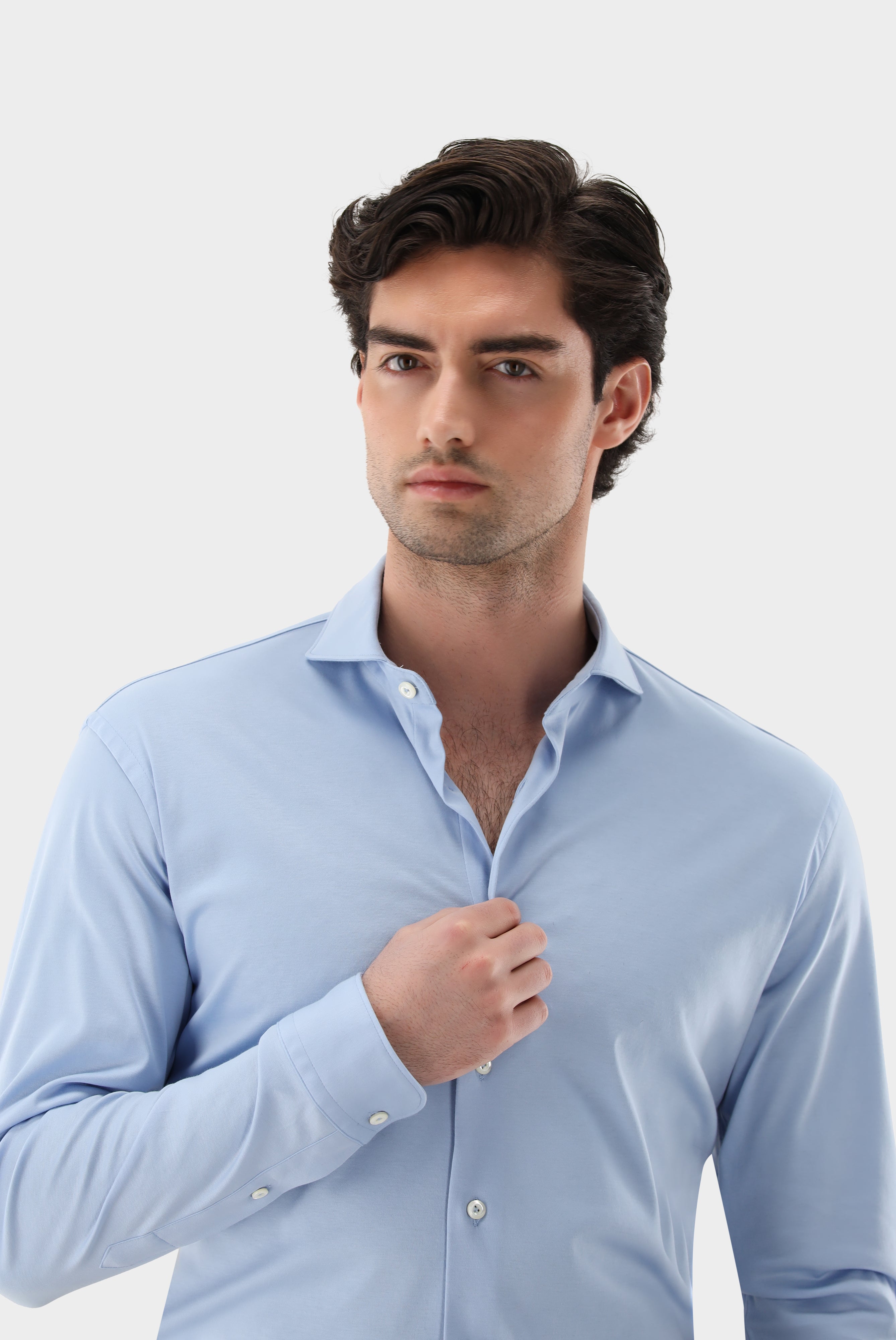 Jerseyhemd | aus Schweizer Baumwolle Tailor Fit
