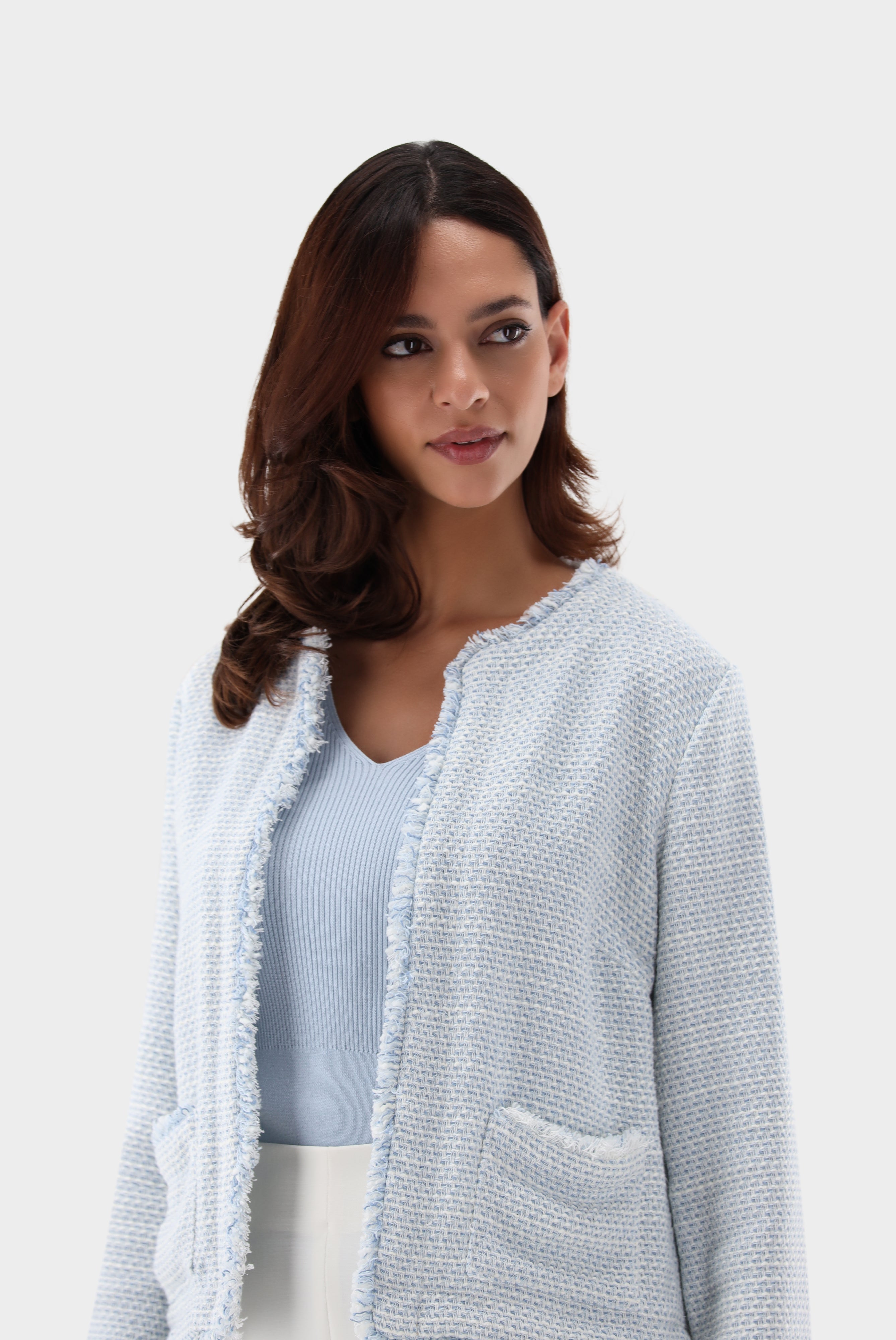 Van Laack-Jacke | aus Bouclé mit Fransen-Jacken & Mäntel-Black-Deal-Outlet-by-ARCHIVIST