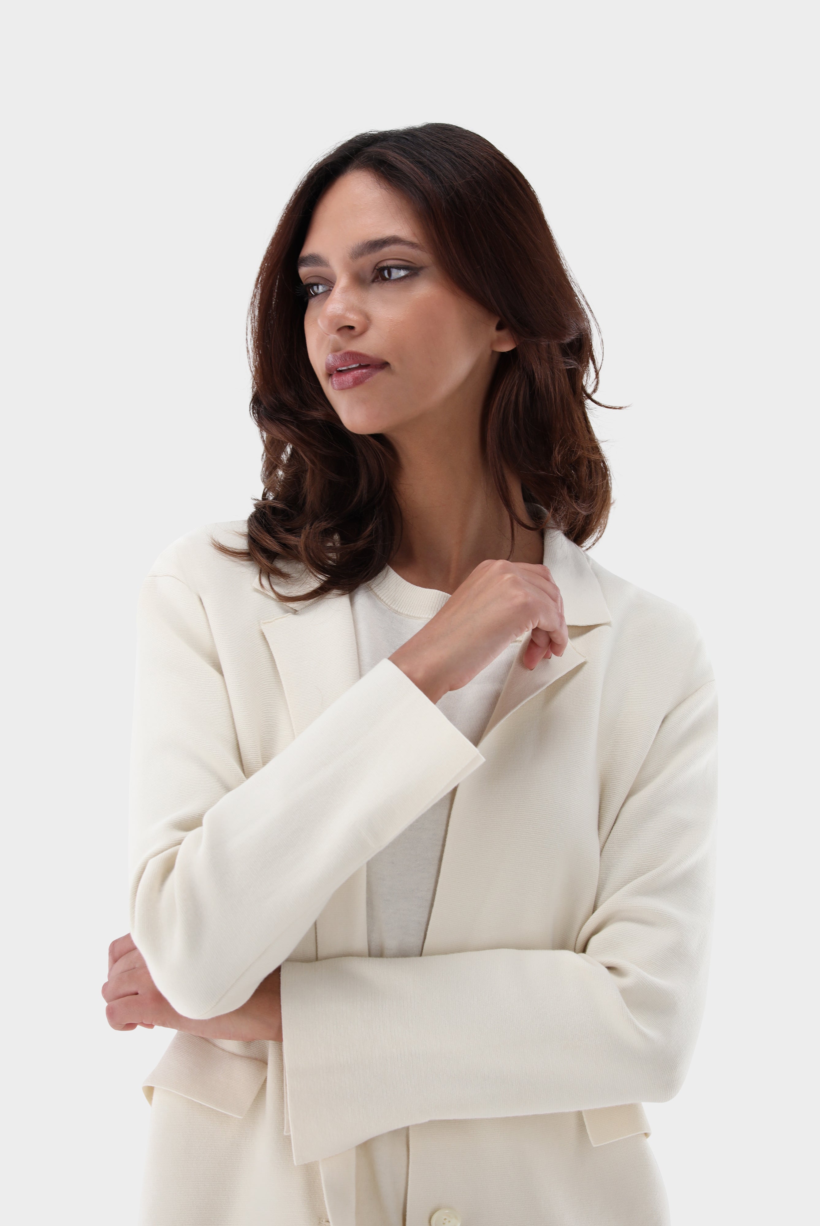 Van Laack-Strick Blazer aus Air Cotton-Jacken & Mäntel-Black-Deal-Outlet-by-ARCHIVIST